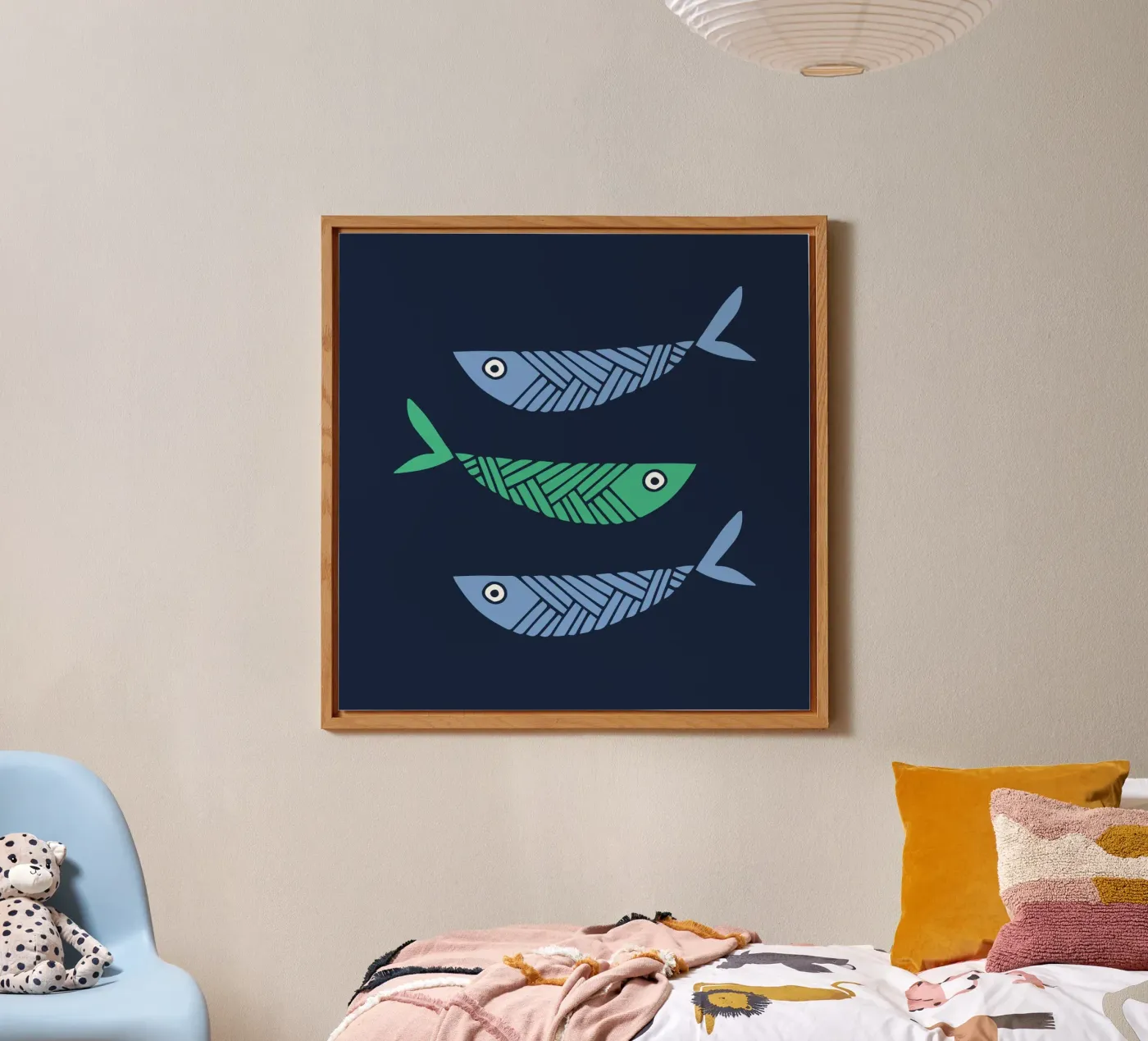 Tre pesci pannello forex da Kim Hubball Studio