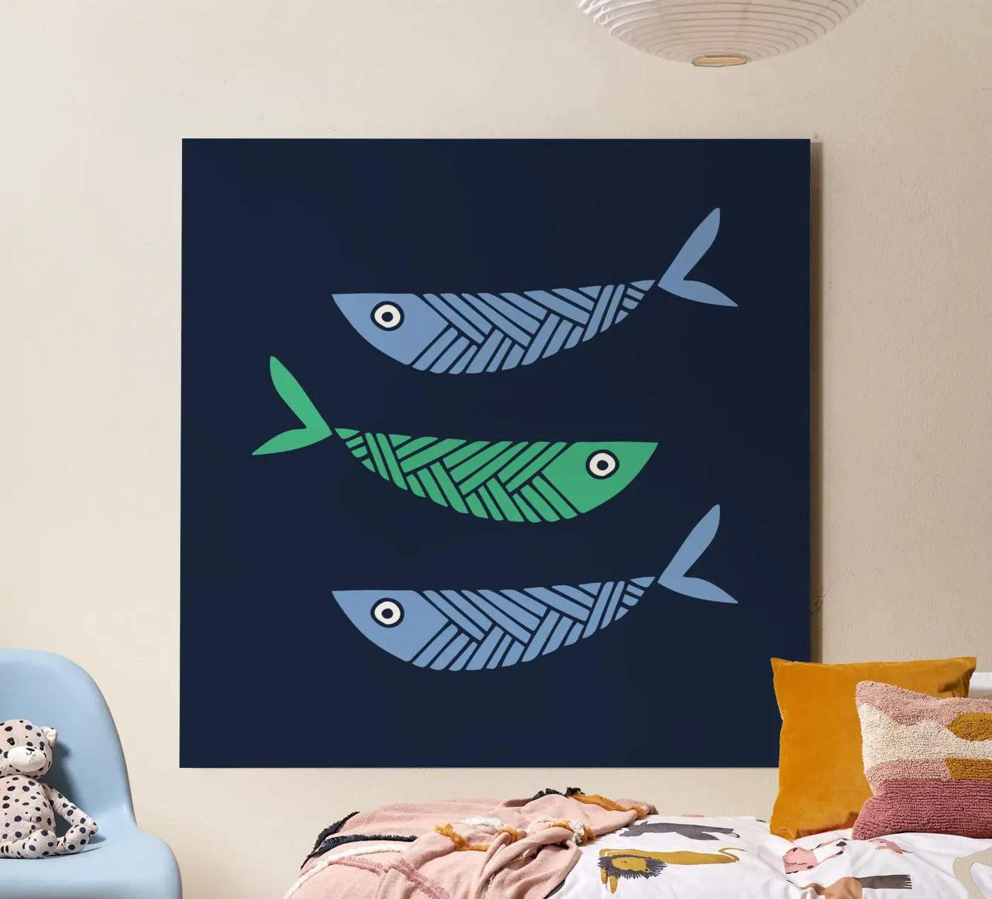 Tre pesci pannello forex da Kim Hubball Studio