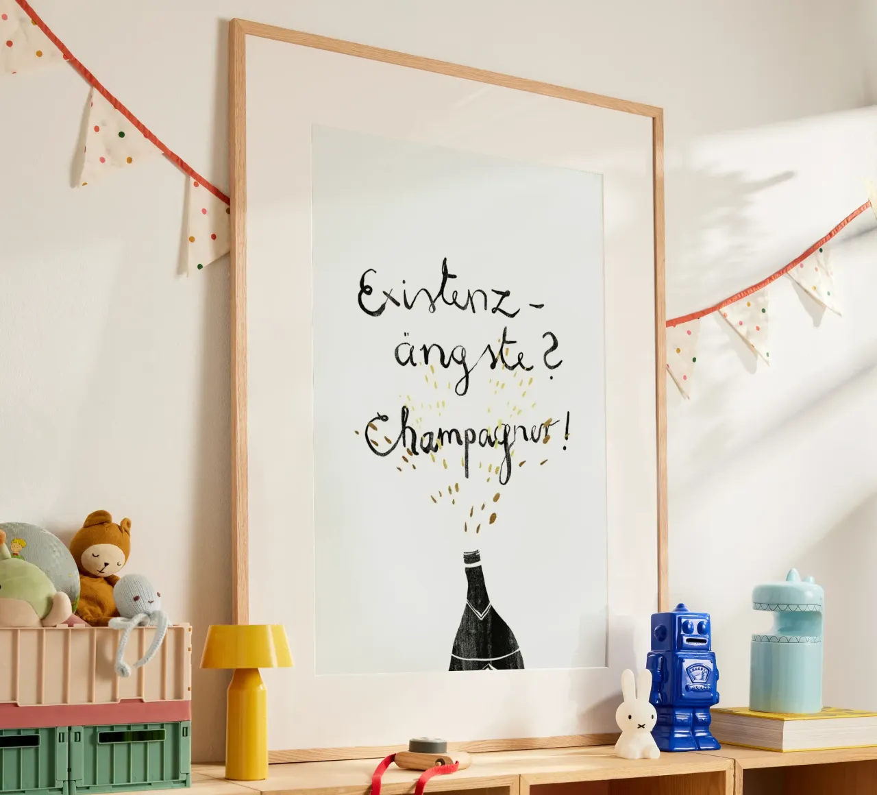 Existenzängste poster con telaio in alluminio da typealive