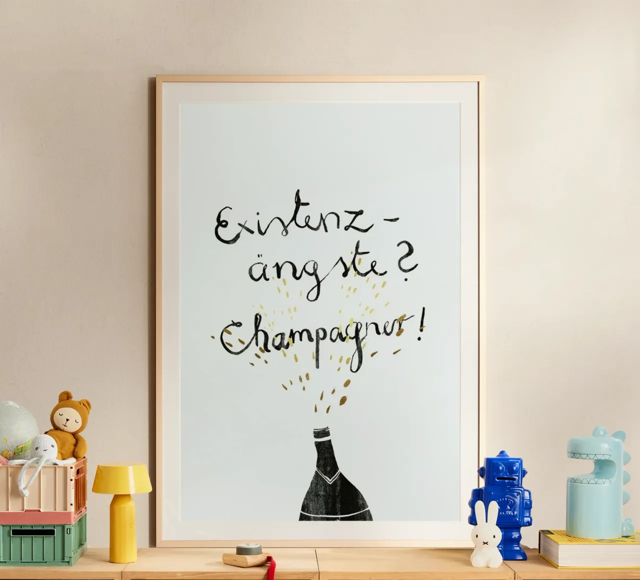 Existenzängste poster con telaio in alluminio da typealive