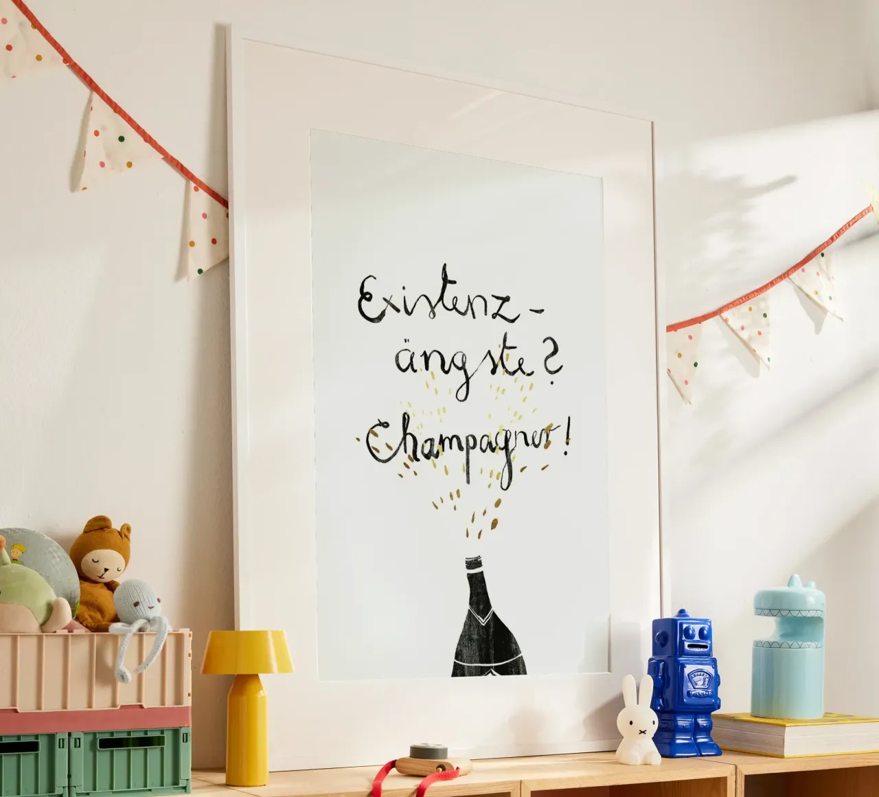 Existenzängste poster con telaio in alluminio da typealive