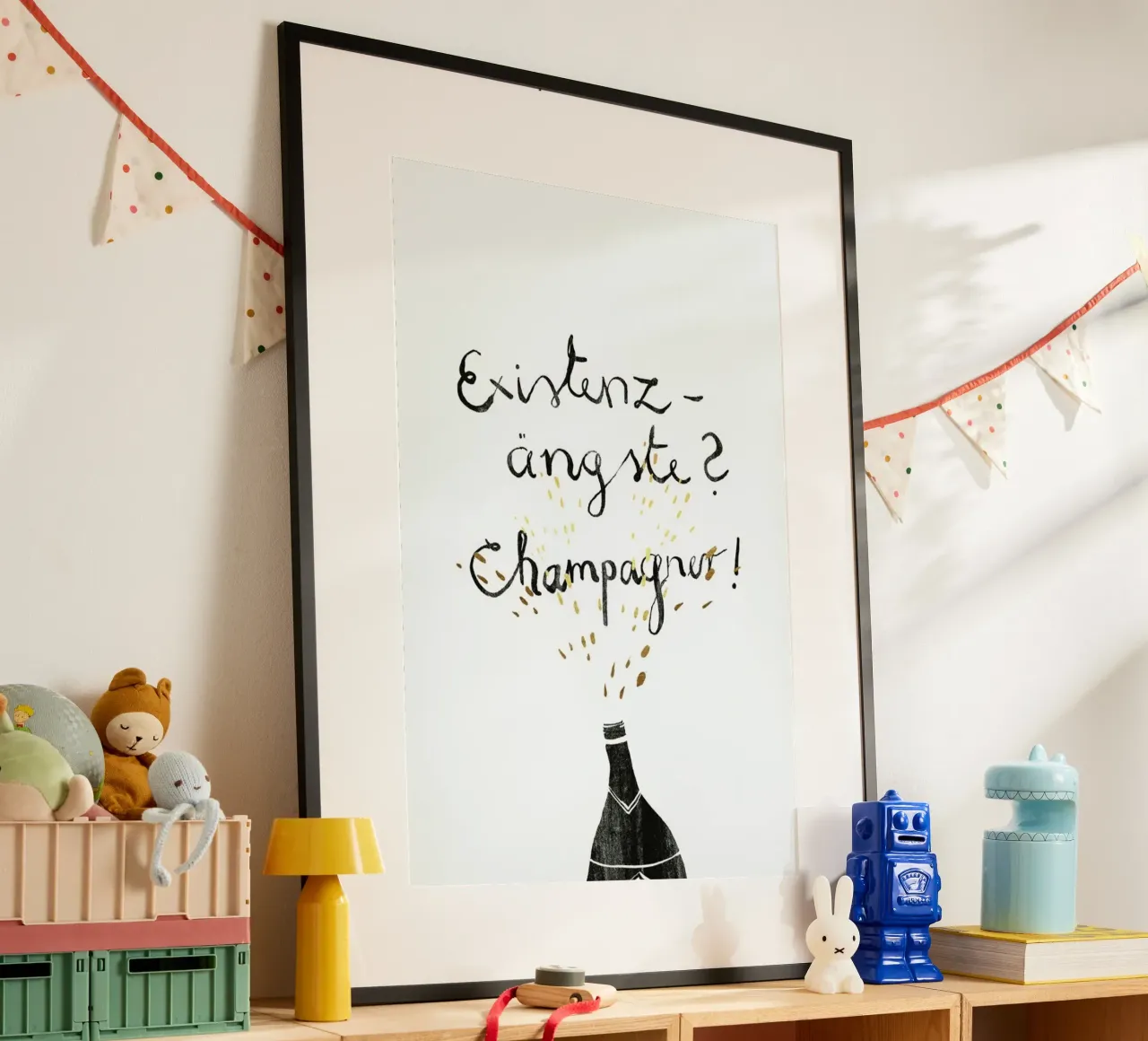 Existenzängste poster con telaio in alluminio da typealive
