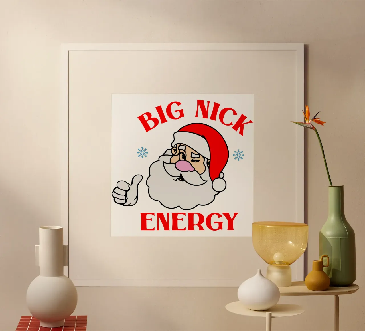 Babbo Natale grande energia poster da onefeelshop