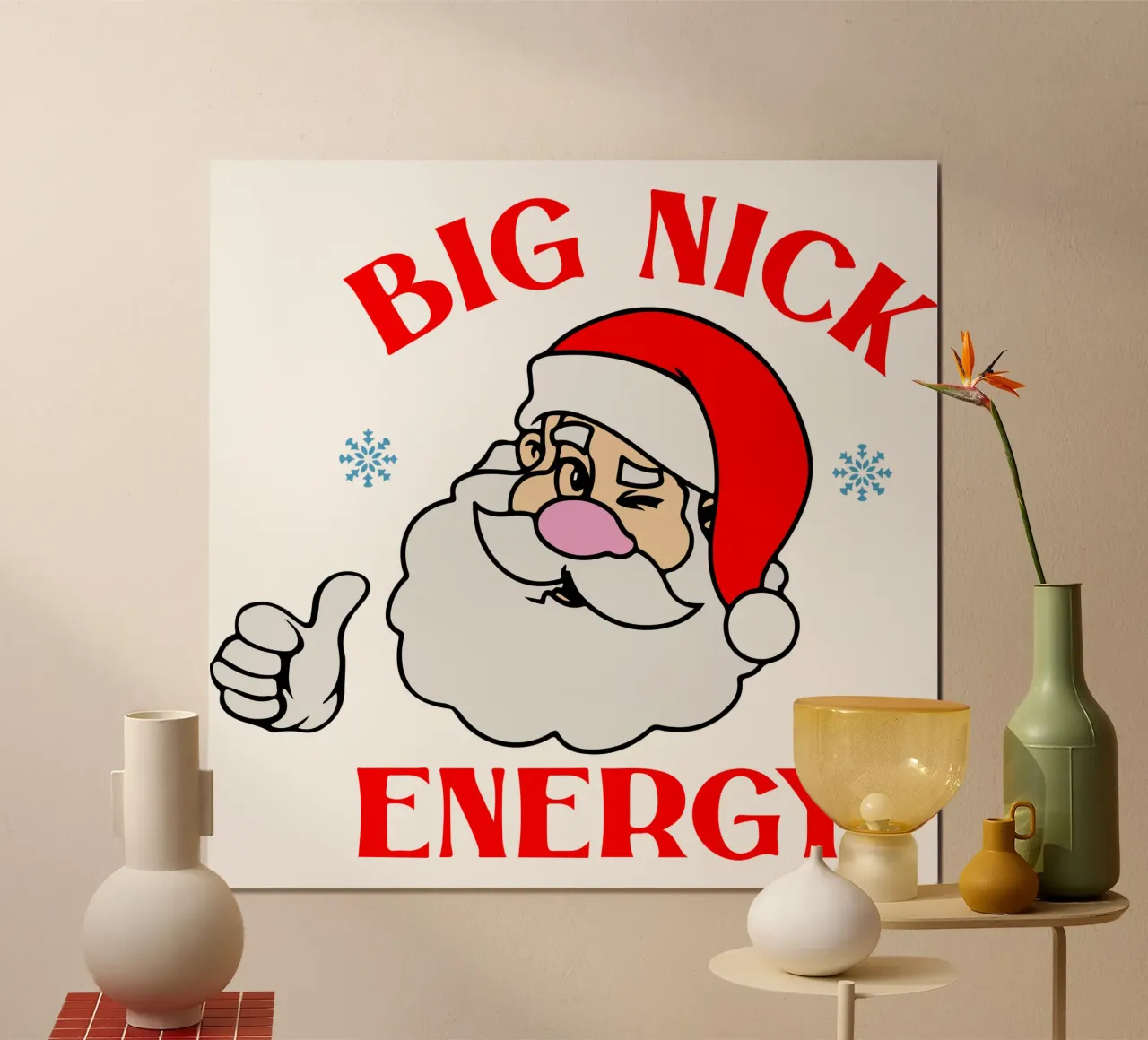 Babbo Natale grande energia poster da onefeelshop