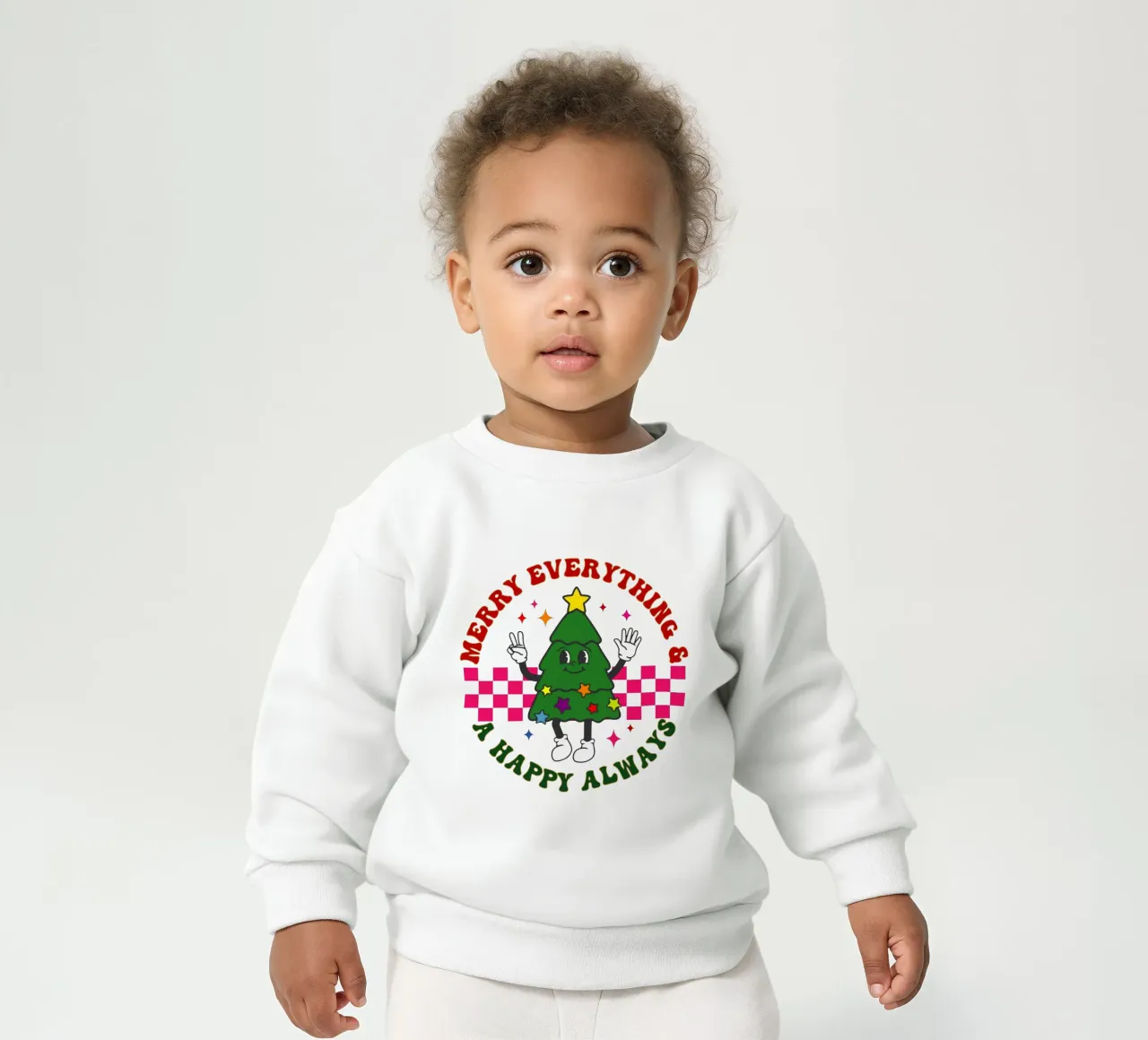 merry everything and a happy always christmas day baby sweatshirt by onefeelshop