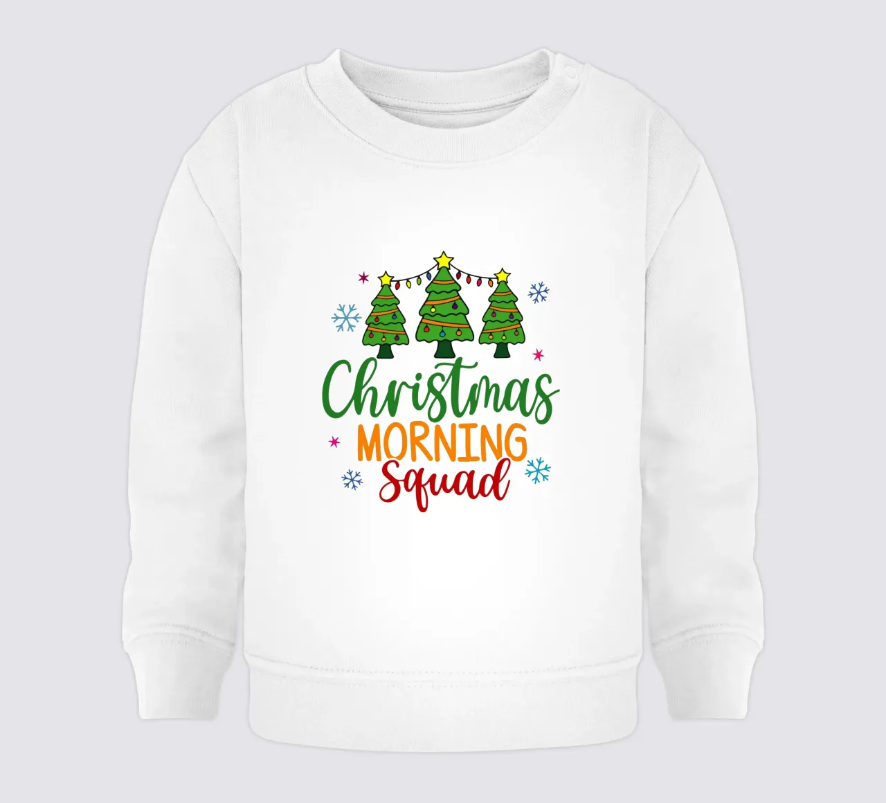 Squadra del mattino di Natale felpa neonato da onefeelshop