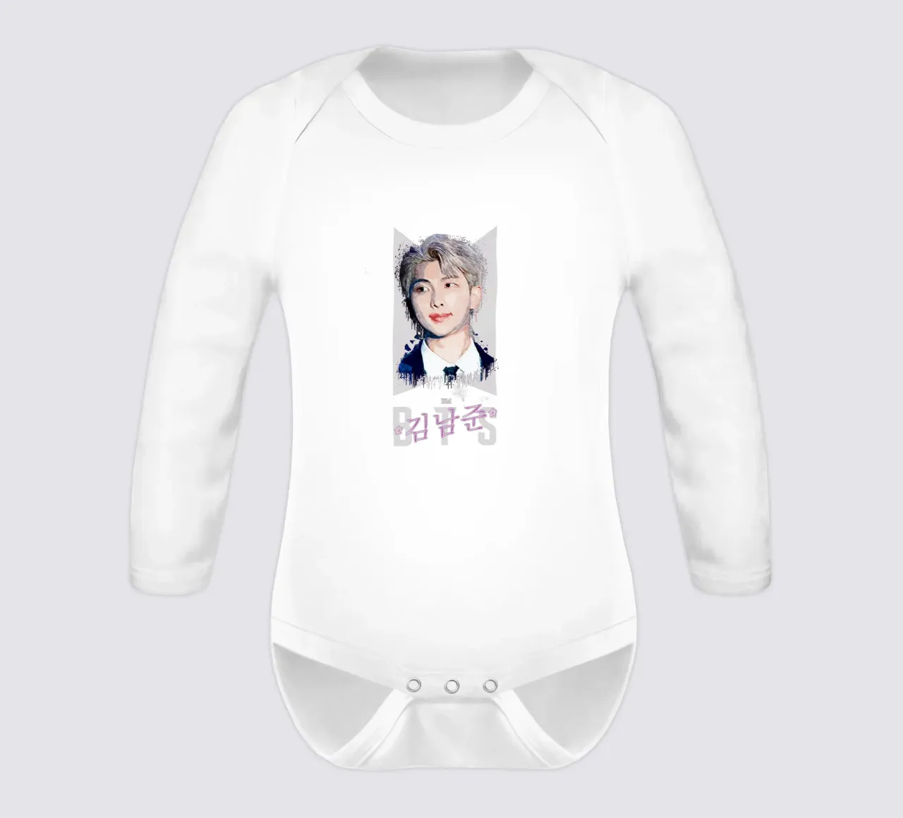 Kim Nam-Joon (RM) long-sleeve baby romper by Gunawan Rb