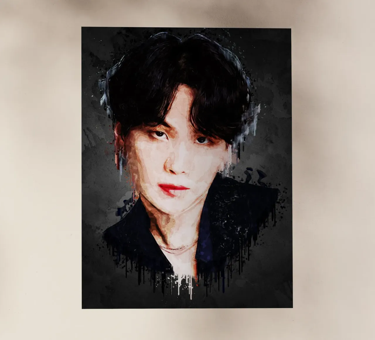 Suga - BTS pellicola backlit da Gunawan Rb