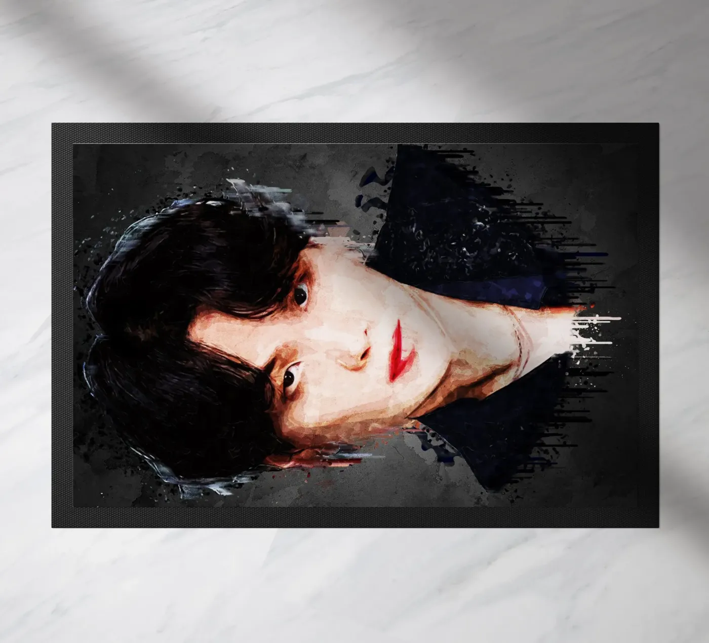 Suga - BTS doormat by Gunawan Rb