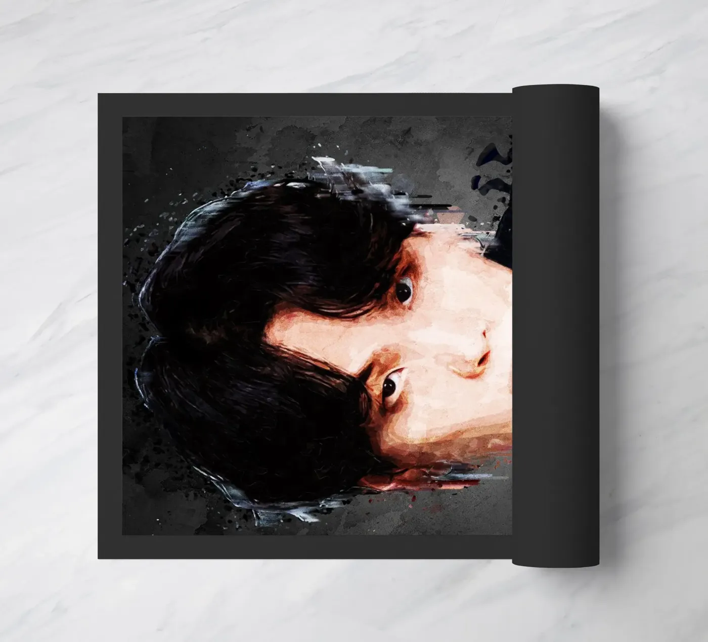 Suga - BTS doormat by Gunawan Rb