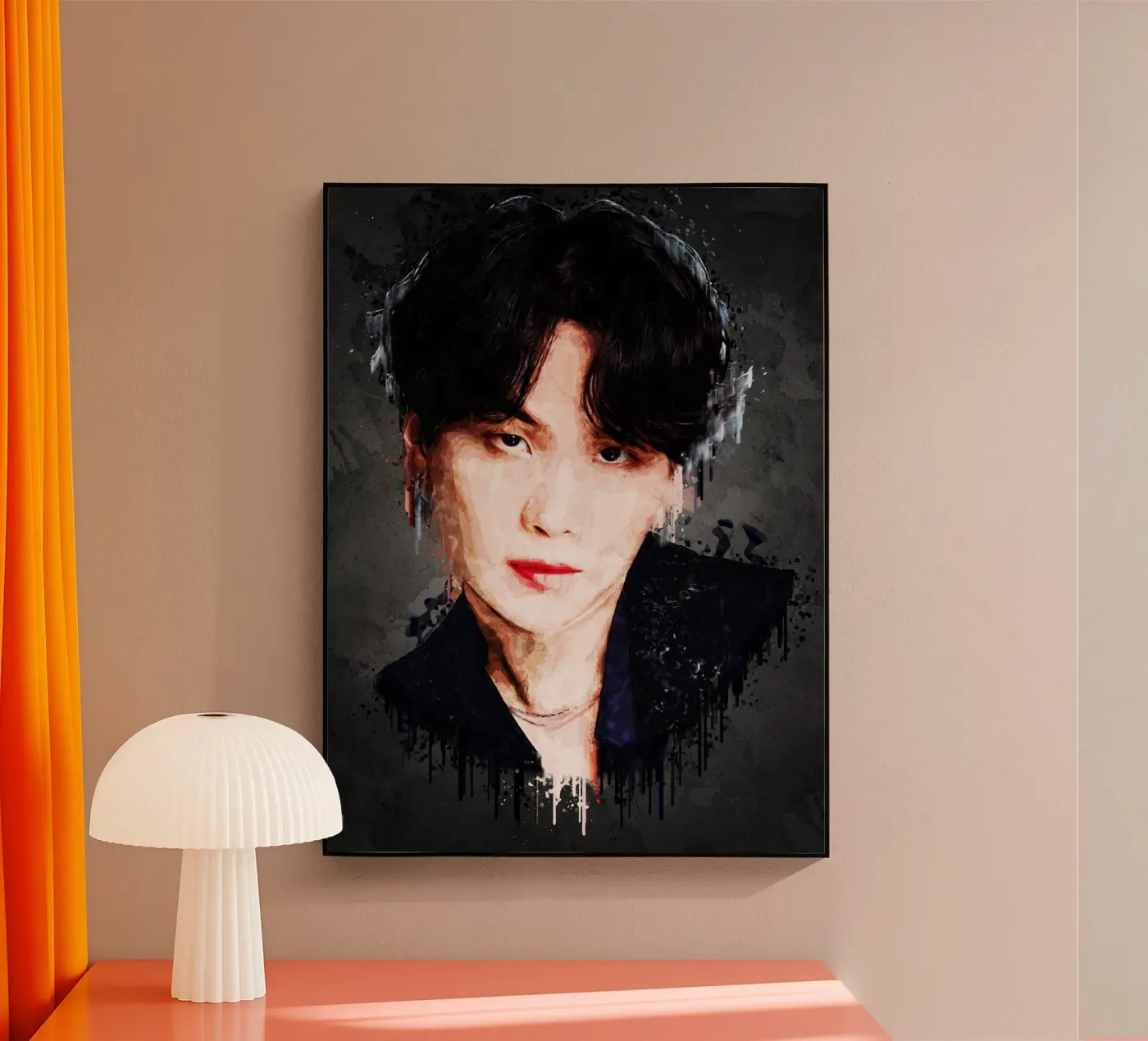 Suga - BTS acrylic glass by Gunawan Rb