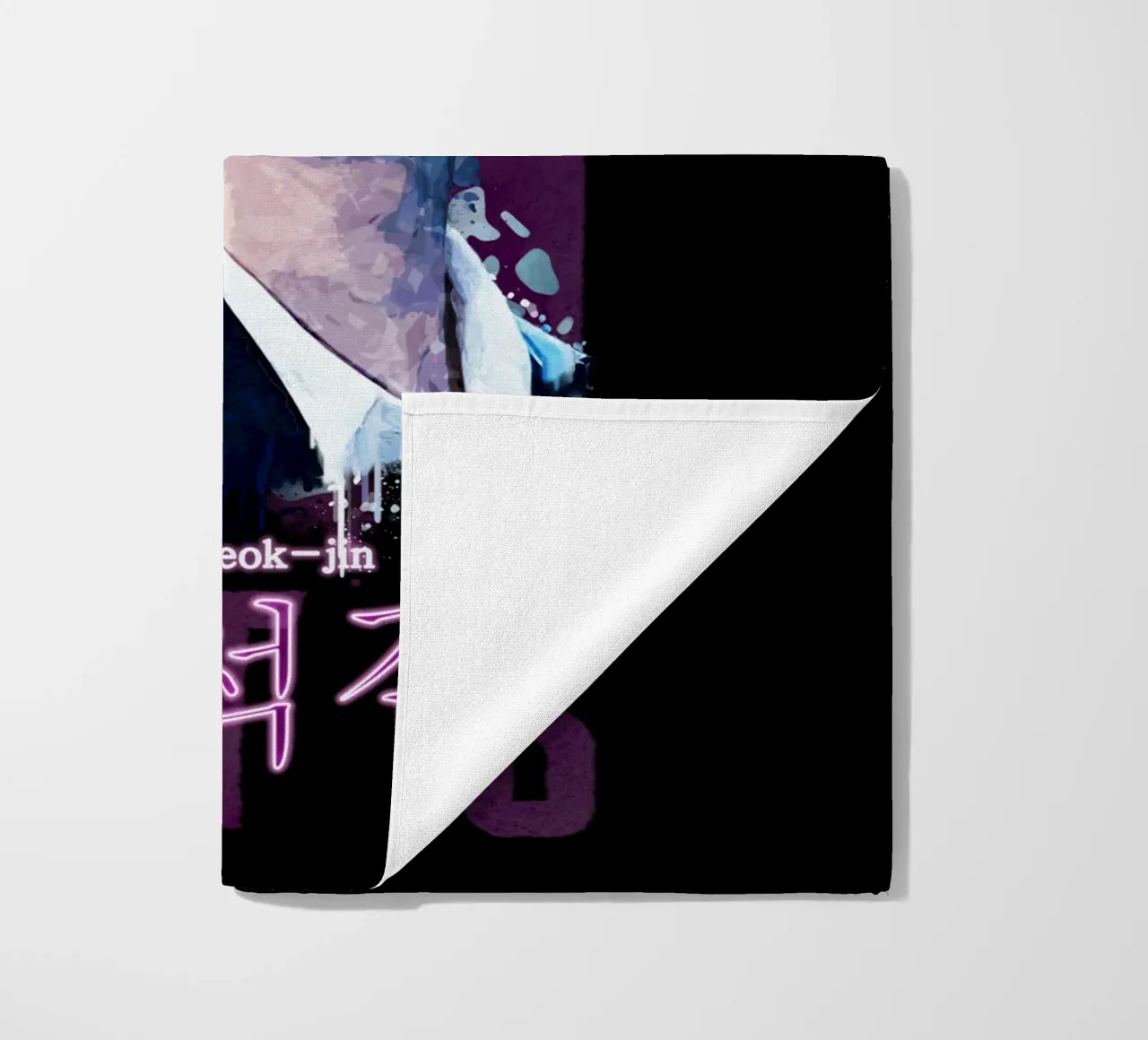 Kim Seok-jin (BTS) beach towel by Gunawan Rb