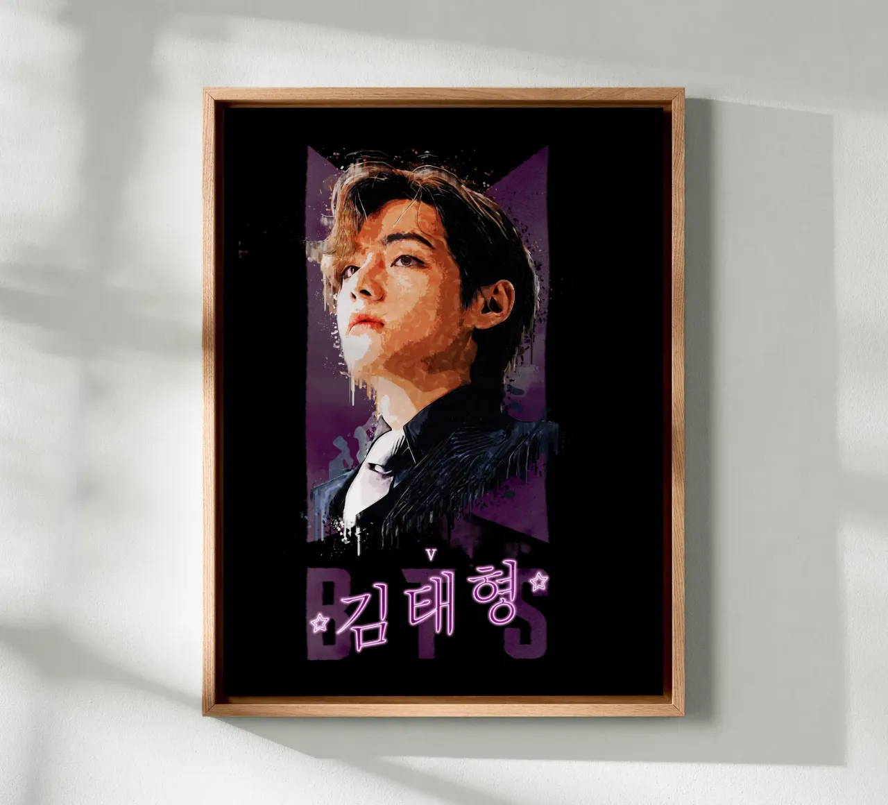 Kim Tae-hyung tela con Cornice a cassetta da Gunawan Rb