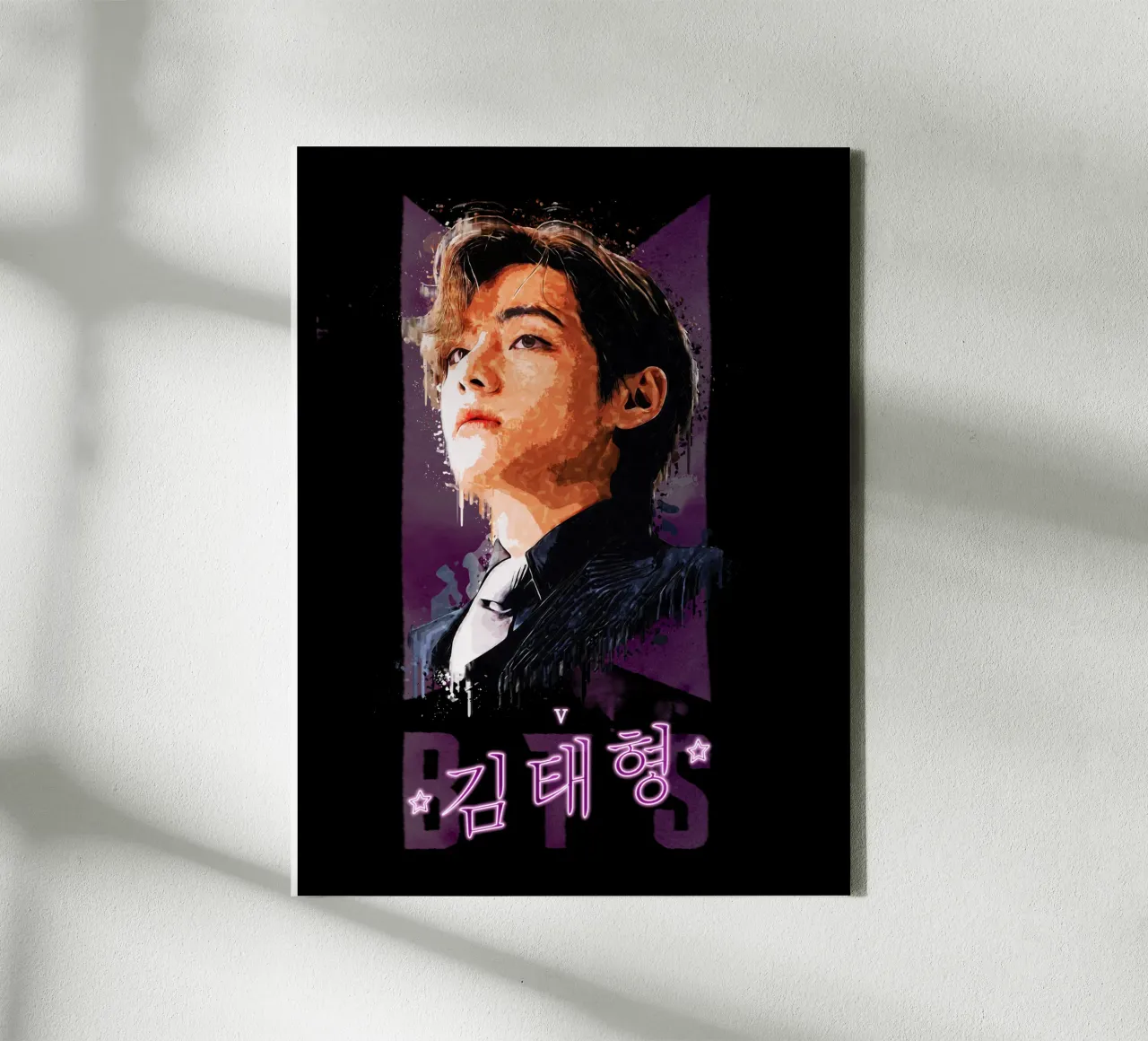 Kim Tae-hyung tela con Cornice a cassetta da Gunawan Rb