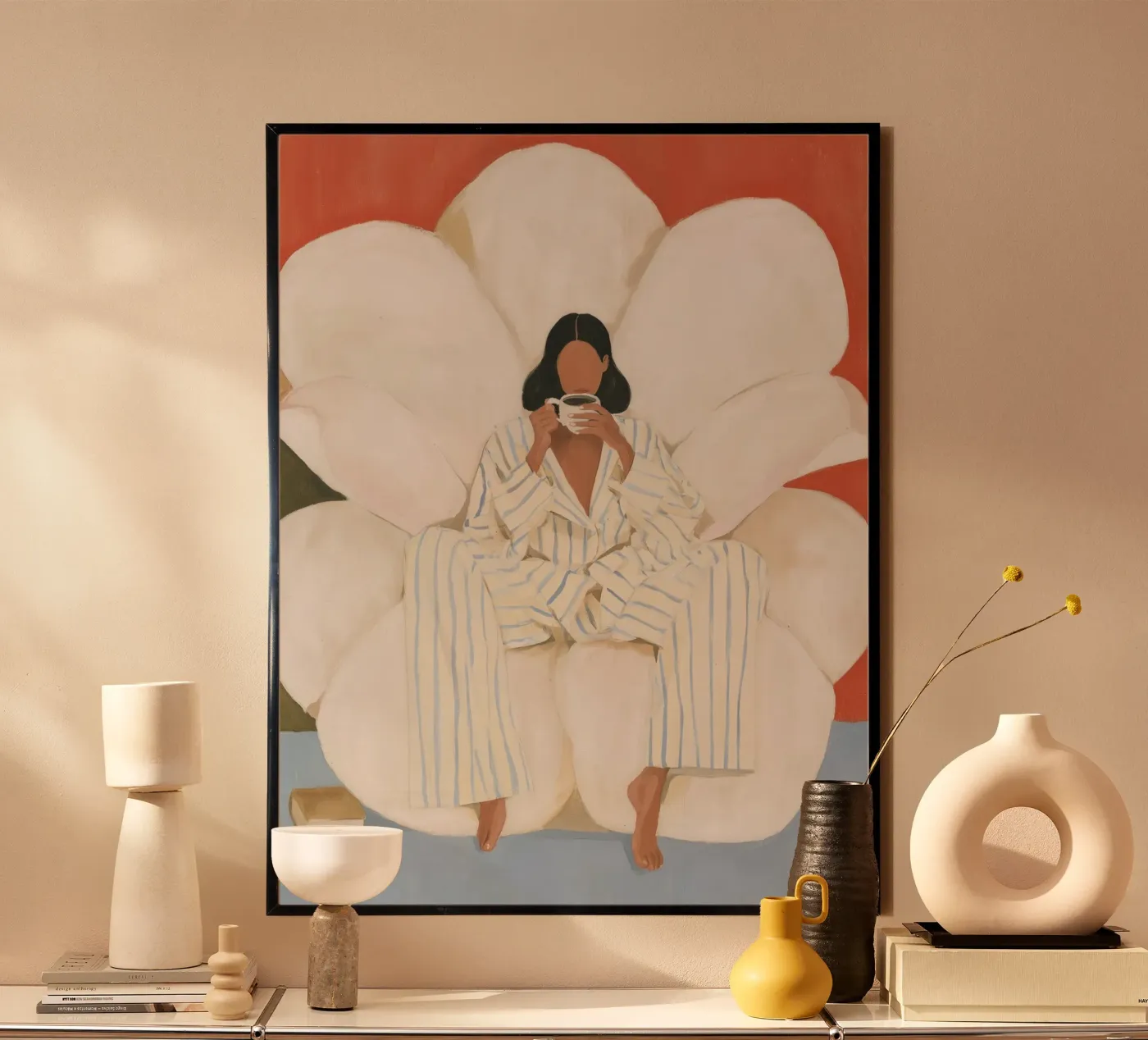 Kaffeepause Poster von Bubblycanvas