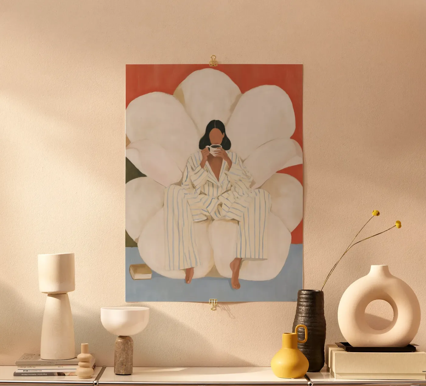 Kaffeepause Poster von Bubblycanvas