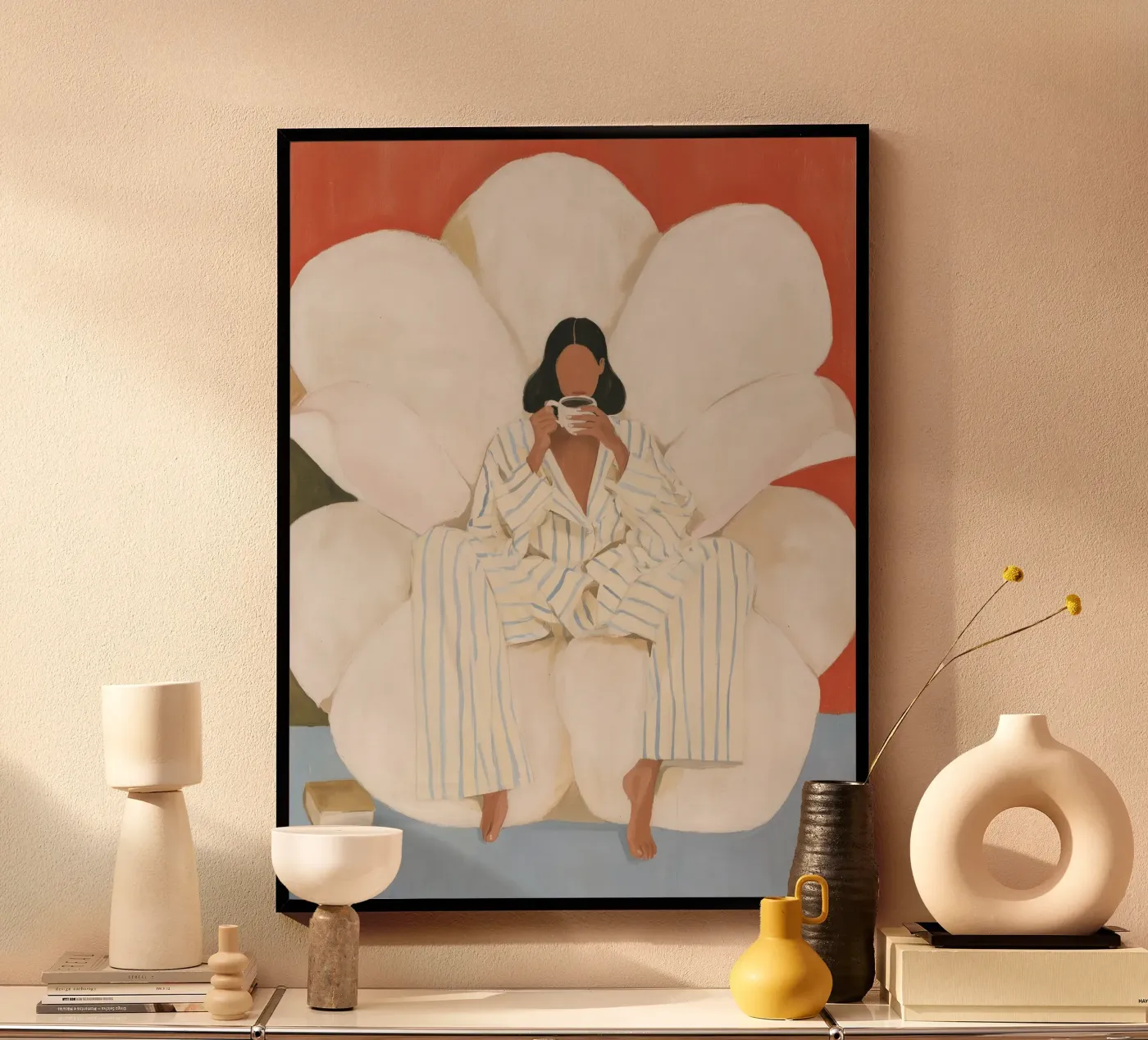 Kaffeepause Poster von Bubblycanvas