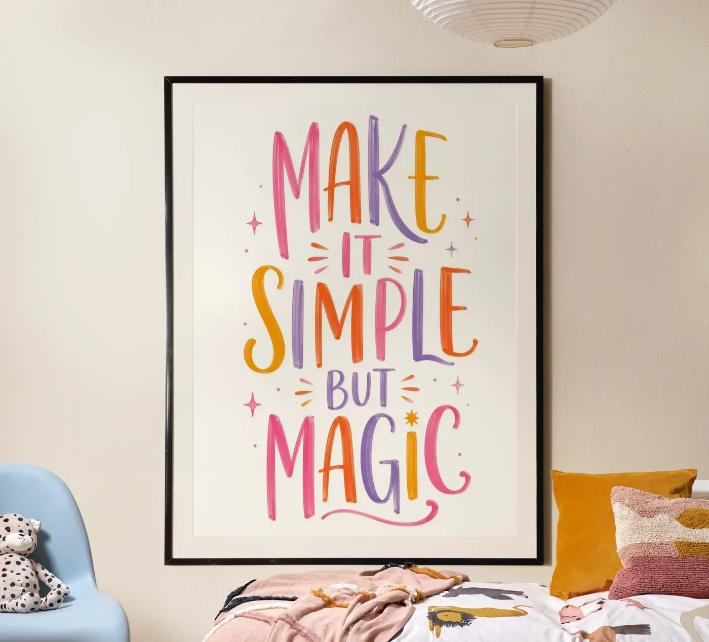 Make it simple but magic poster by Happyfacespace