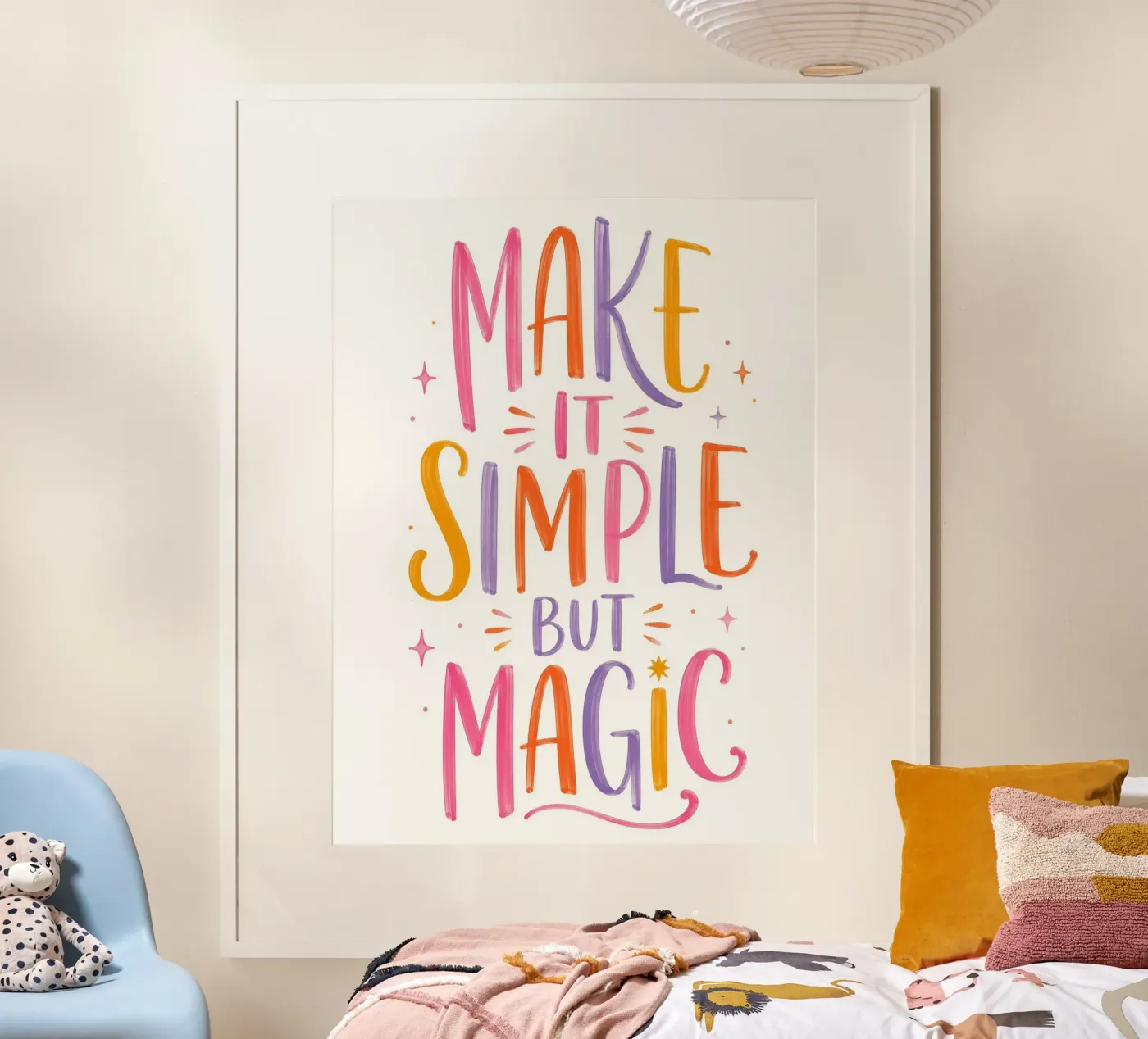 Make it simple but magic poster by Happyfacespace