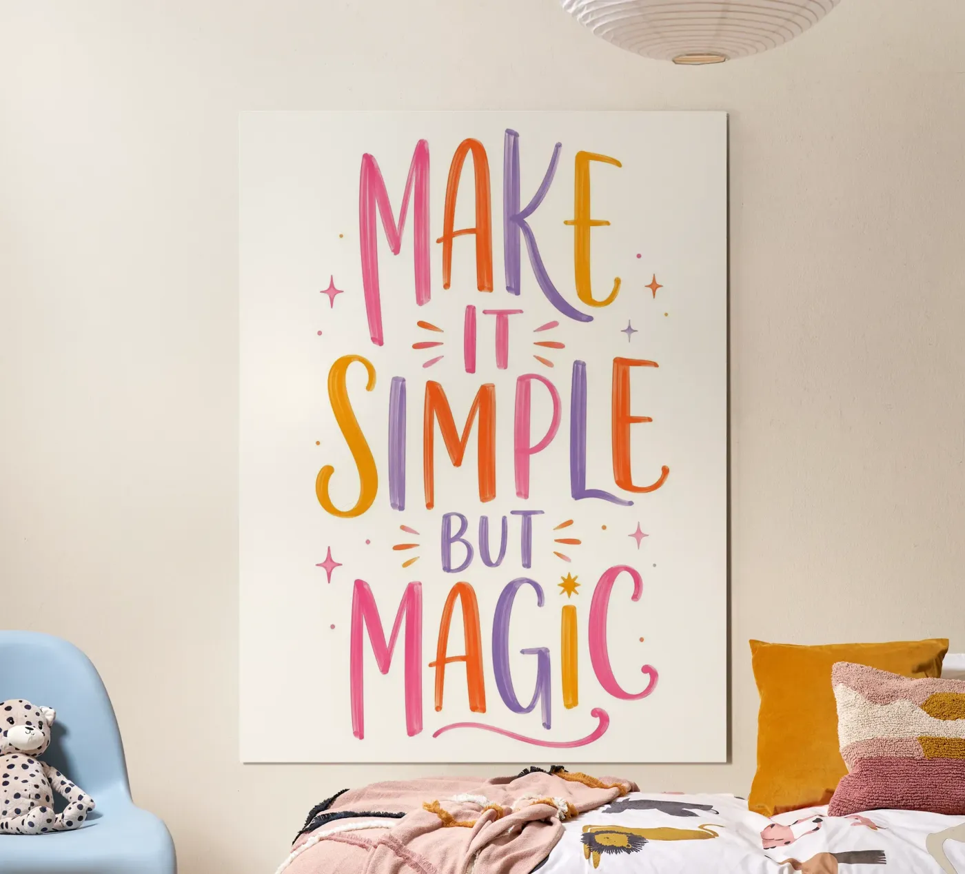 Make it simple but magic poster by Happyfacespace