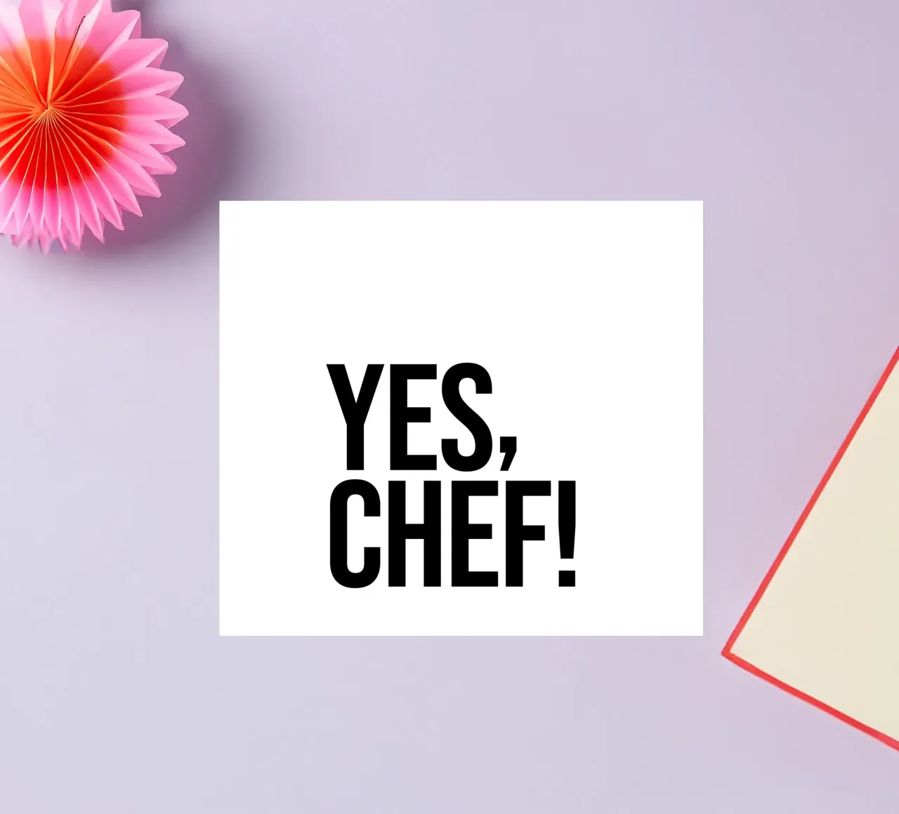 Sì Chef preventivo adesivo da Paigaam Studio