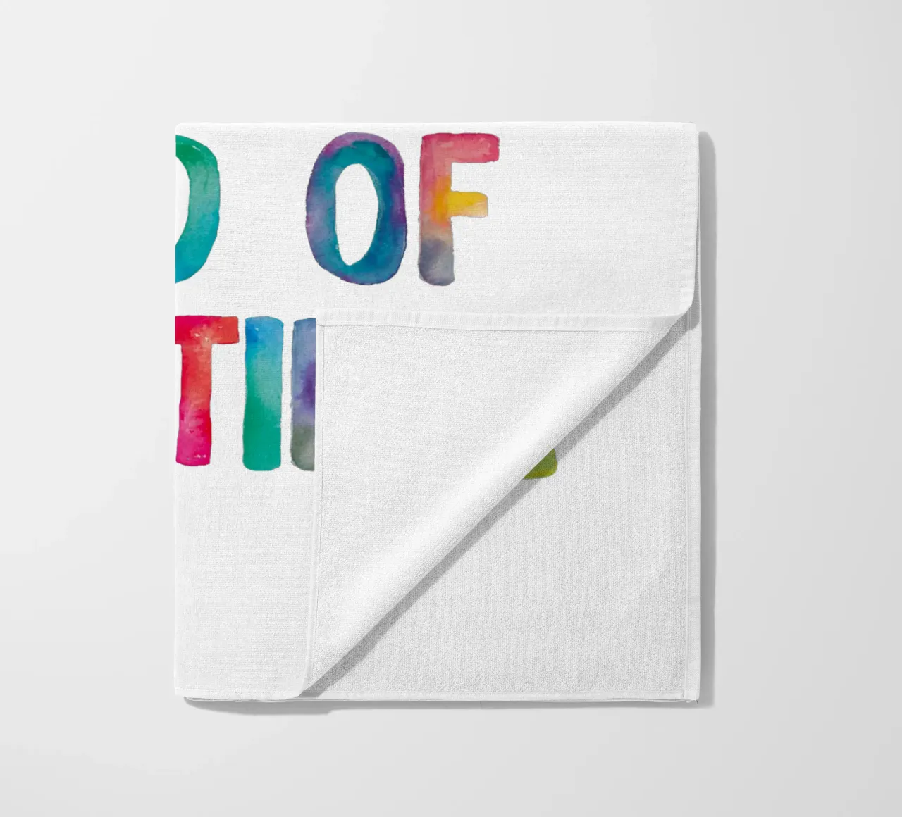 Be Your Own Kind of Beautiful Rainbow Typography Design telo mare da THE MOTIVATED TYPE