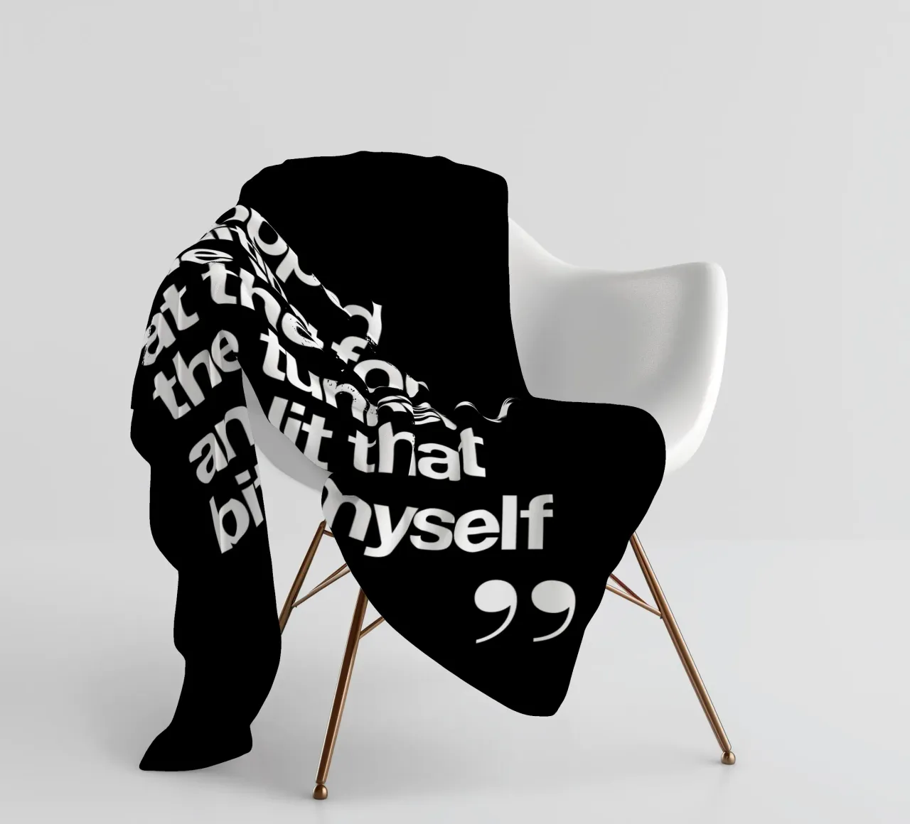 I Stopped Waiting for the Light at the End of the Tunnel fleece blanket by THE MOTIVATED TYPE