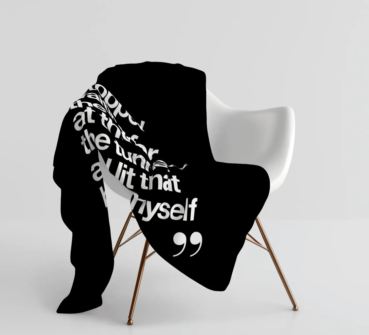 I Stopped Waiting for the Light at the End of the Tunnel fleece blanket by THE MOTIVATED TYPE