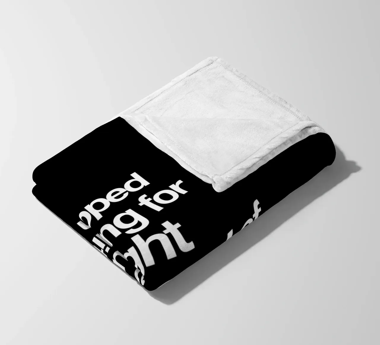 I Stopped Waiting for the Light at the End of the Tunnel fleece blanket by THE MOTIVATED TYPE