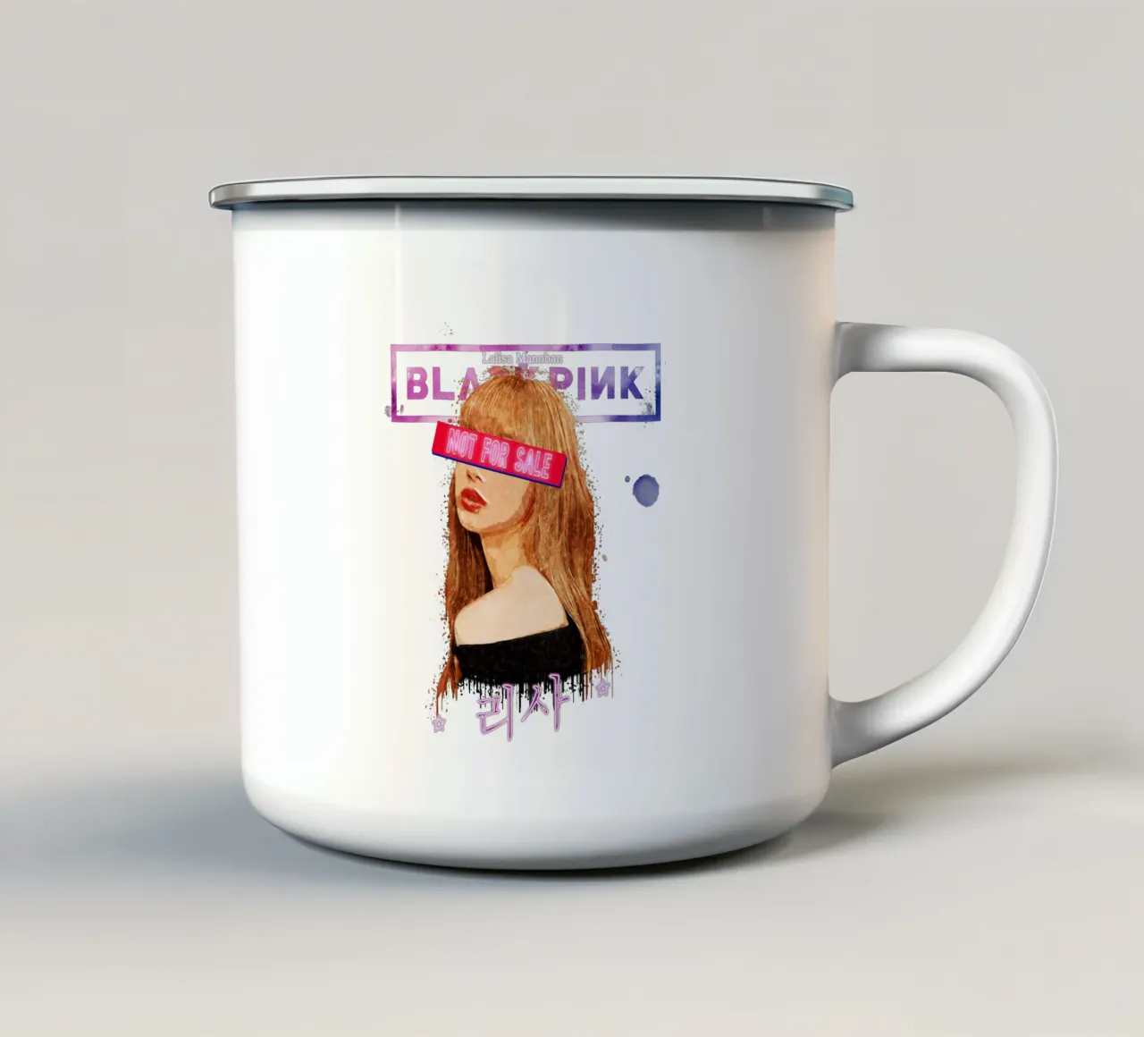 Lalisa Manoban Non in vendita tazza in smalto da Gunawan Rb