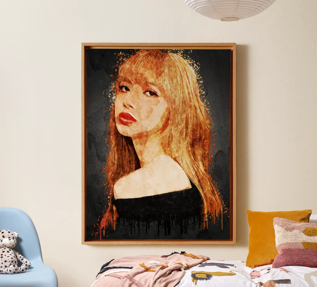 Lisa canvas by Gunawan Rb