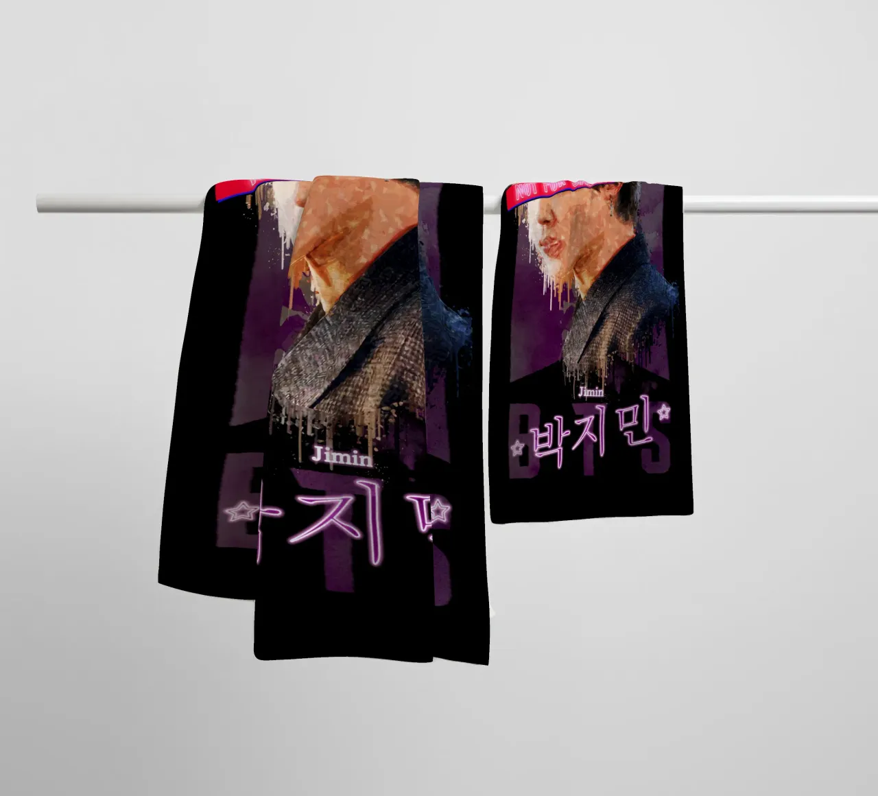 Park Ji-min Non in vendita asciugamano da bagno da Gunawan Rb