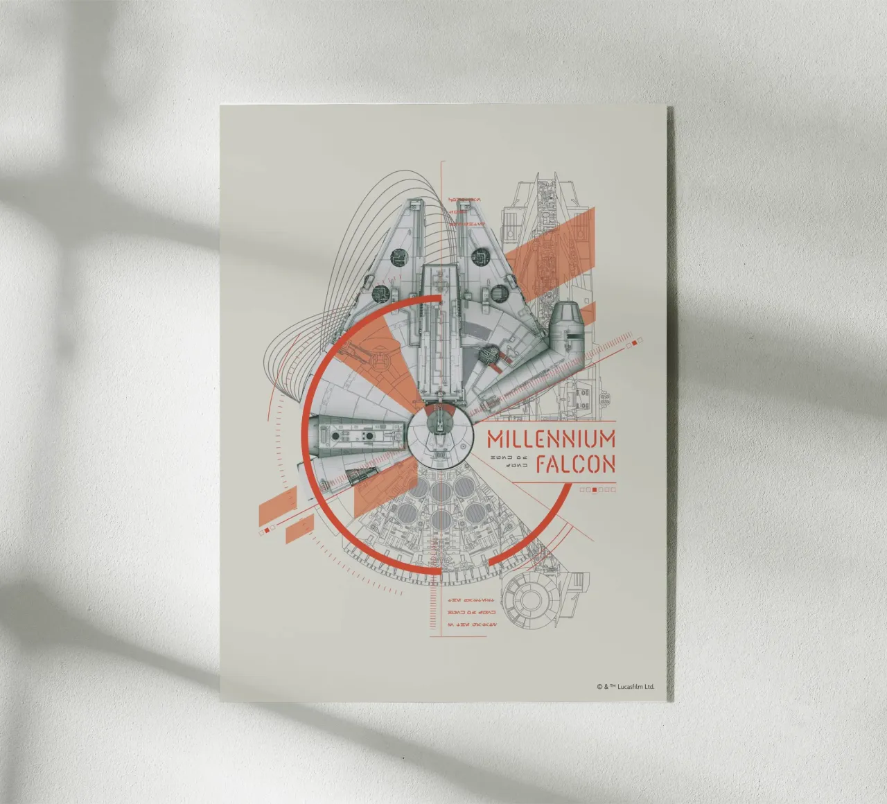 MILLENNIUM FALCON acrylic glass by Star Wars