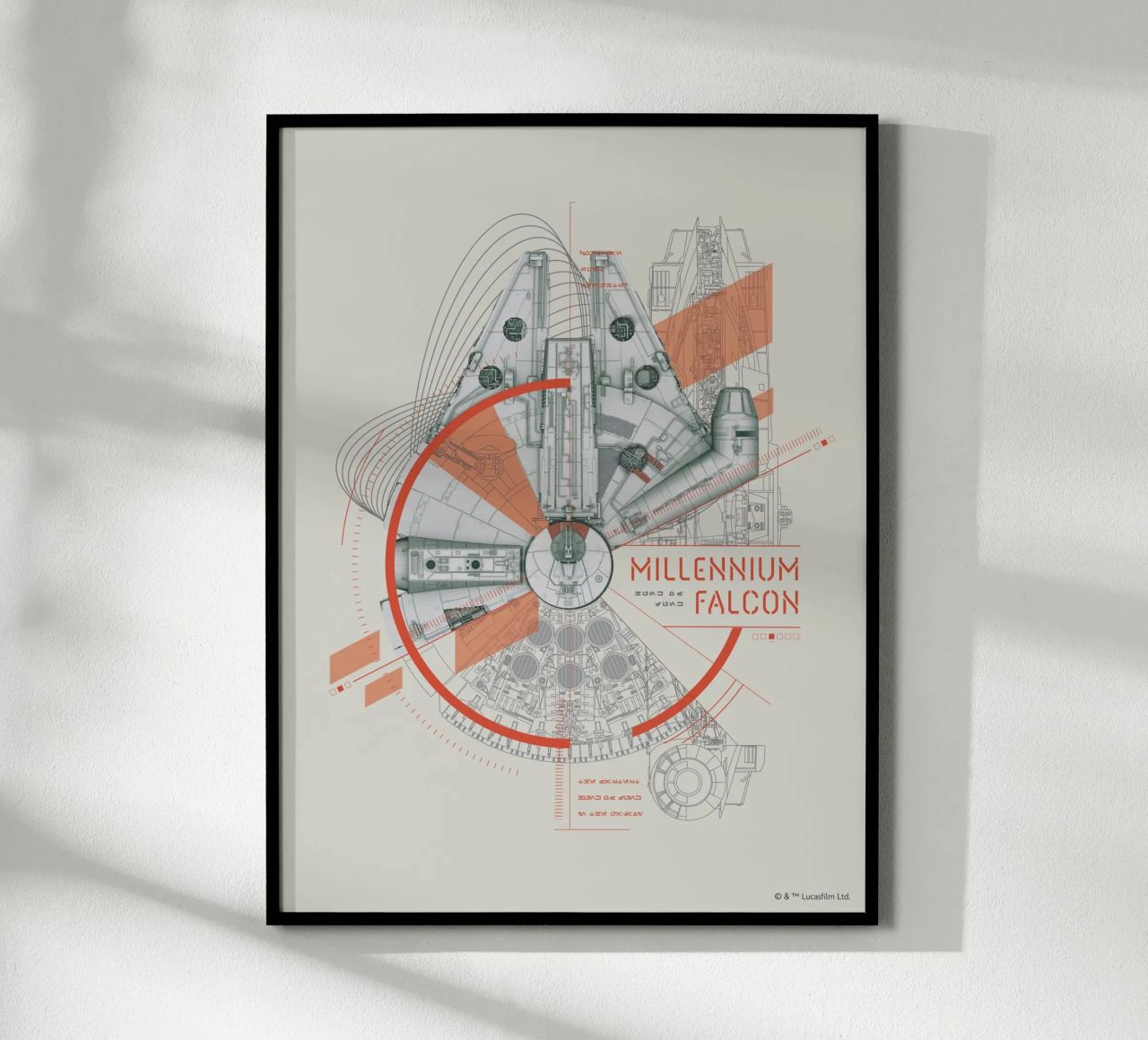 MILLENNIUM FALCON Poster von Star Wars