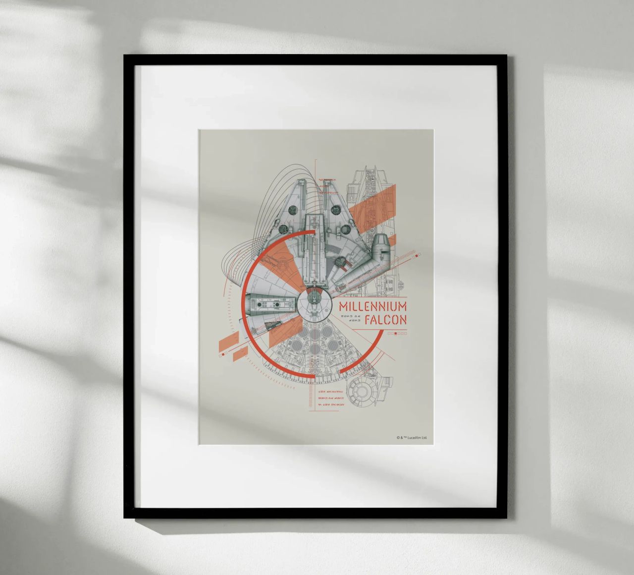 MILLENNIUM FALCON Poster von Star Wars
