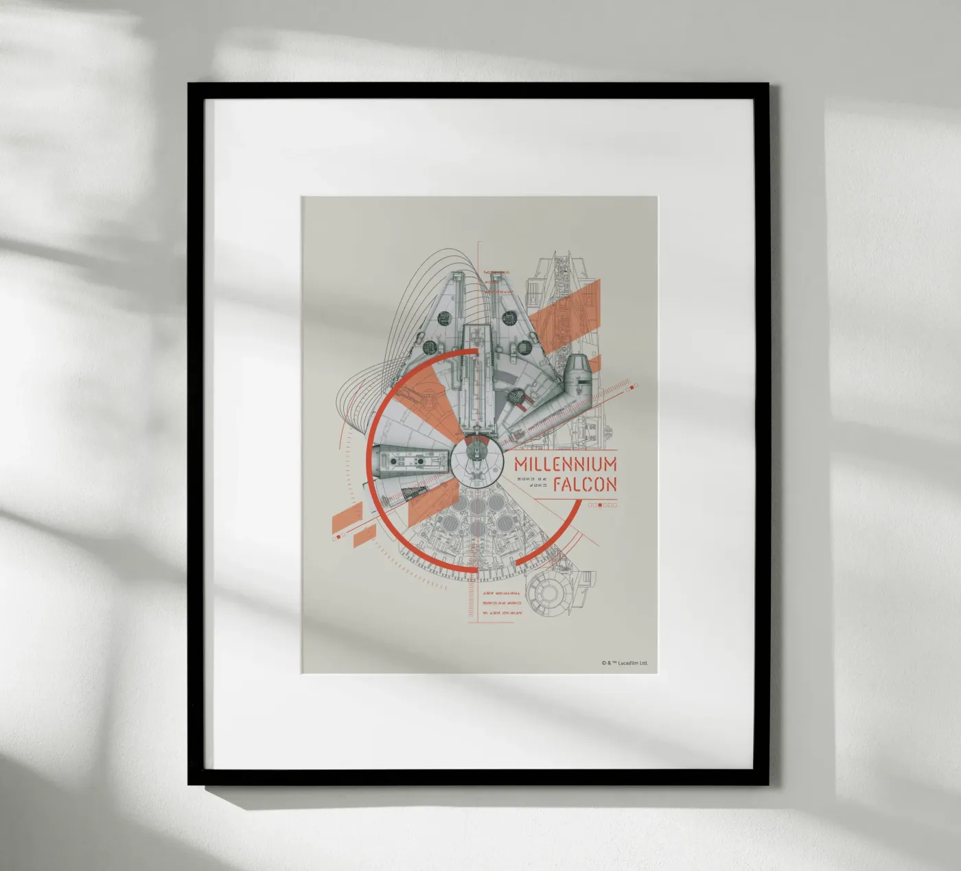 MILLENNIUM FALCON poster van Star Wars