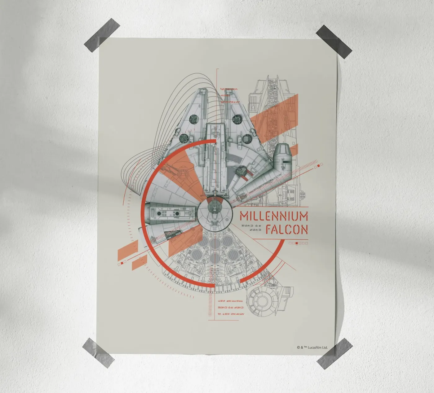 MILLENNIUM FALCON poster van Star Wars