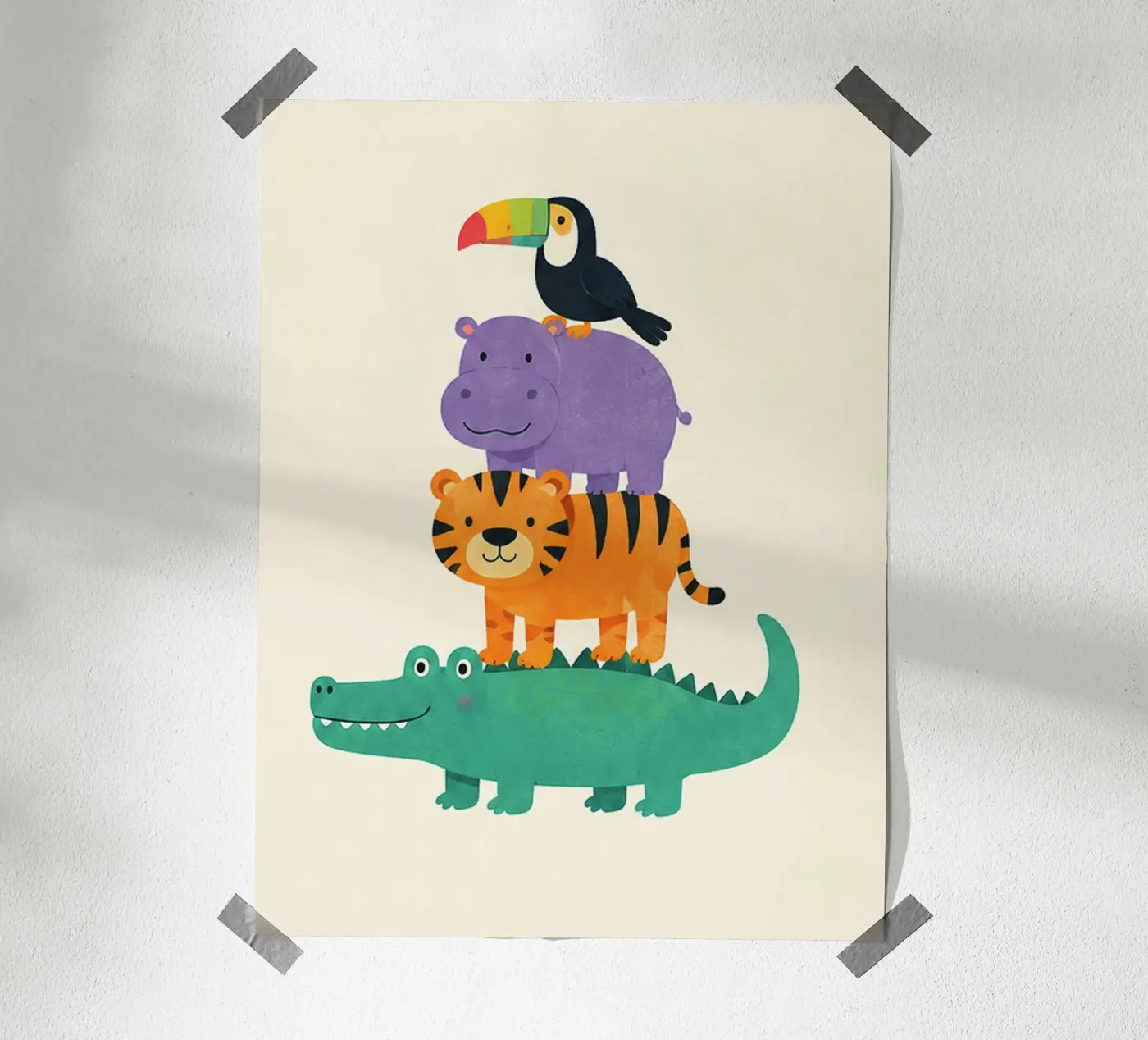 Tierpyramide Poster von Pip&Pippa