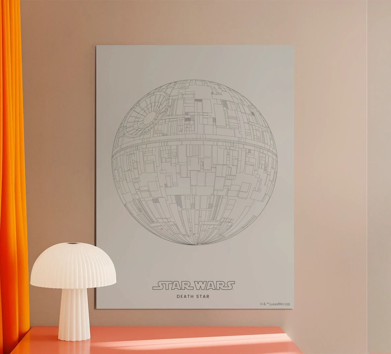 DEATH STAR I Poster von Star Wars