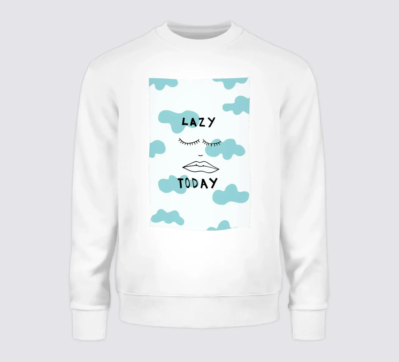 Lazy Today Clouds Sweatshirt von Vasare Nar