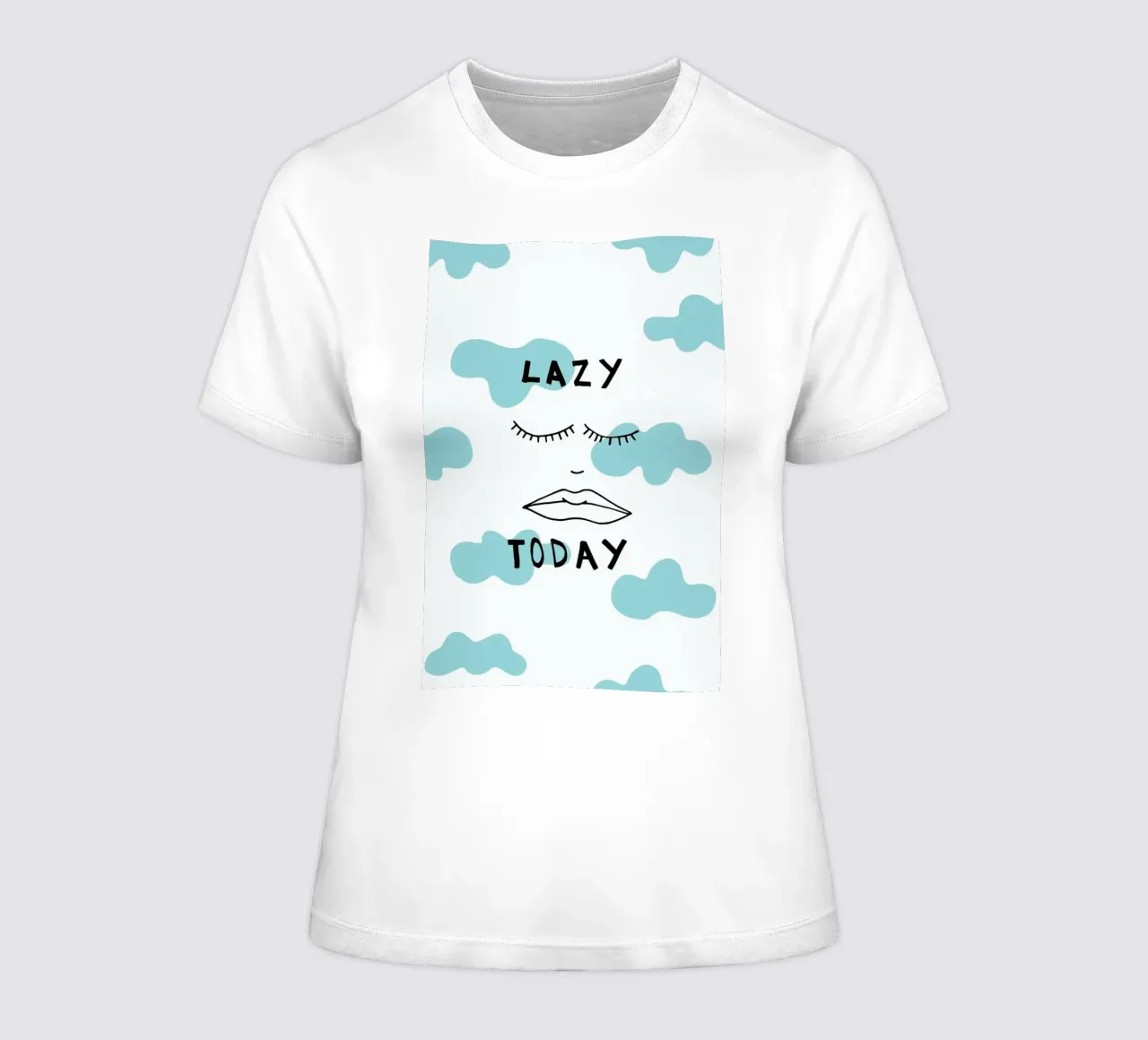 Lazy Today Clouds t-shirt da donna da Vasare Nar