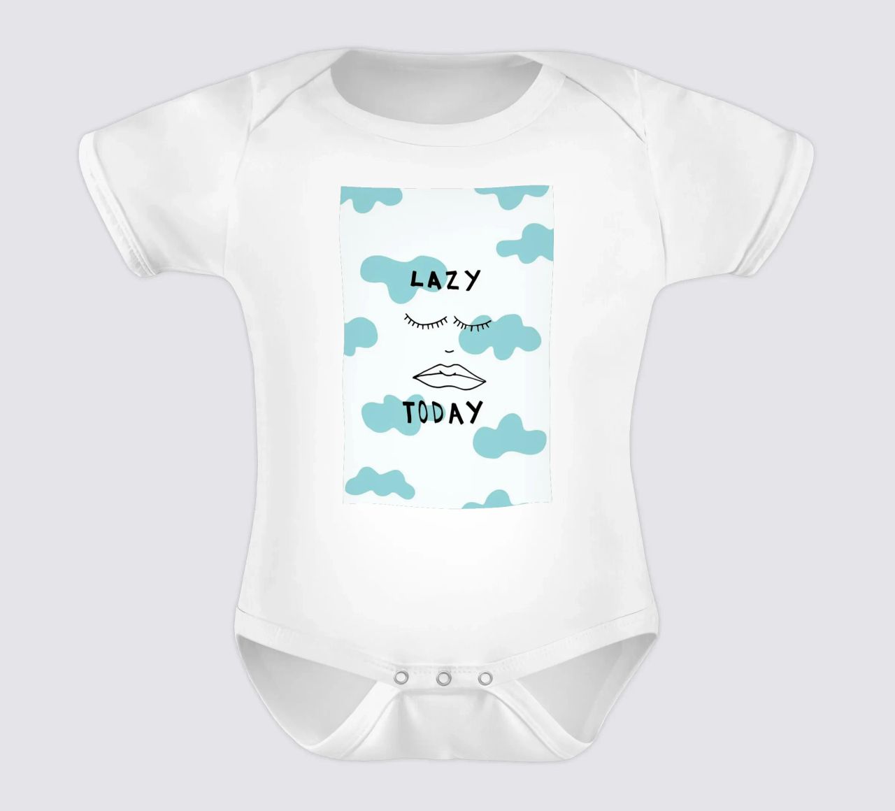 Lazy Today Clouds body neonato maniche corte da Vasare Nar