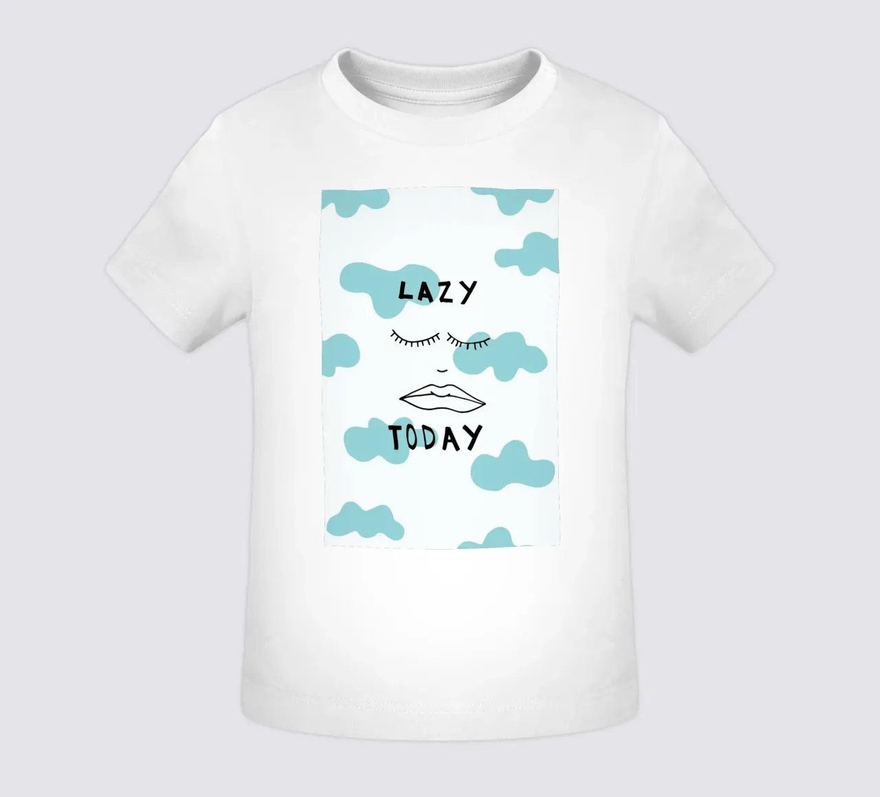 Lazy Today Clouds Baby T-Shirt von Vasare Nar