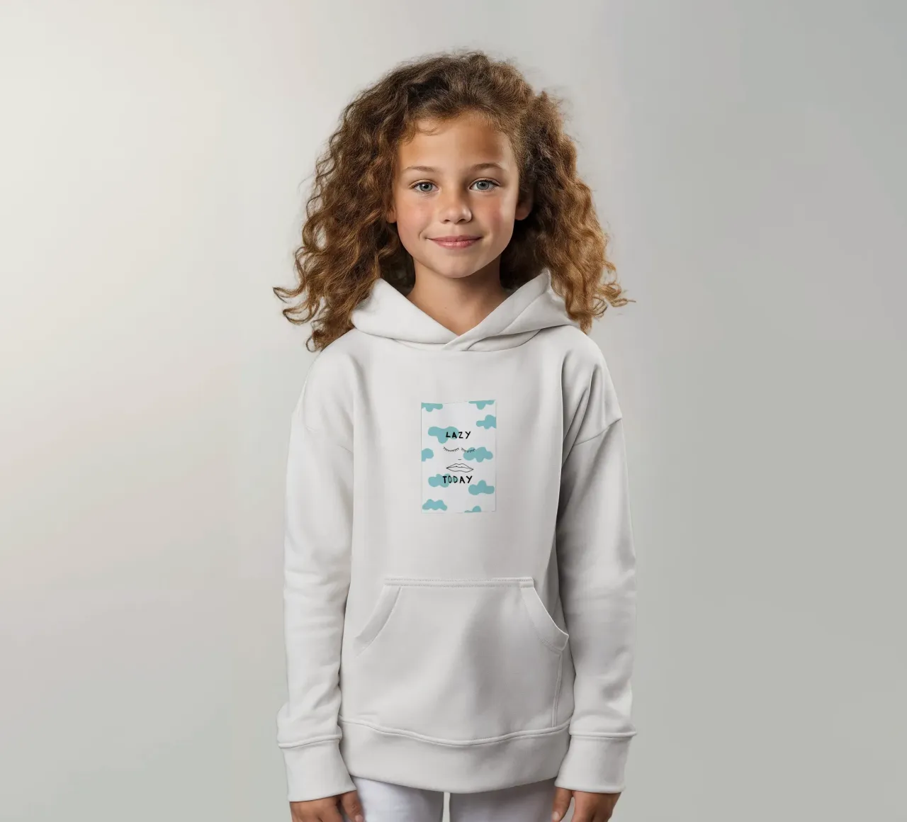 Lazy Today Clouds felpa bambino con cappuccio da Vasare Nar