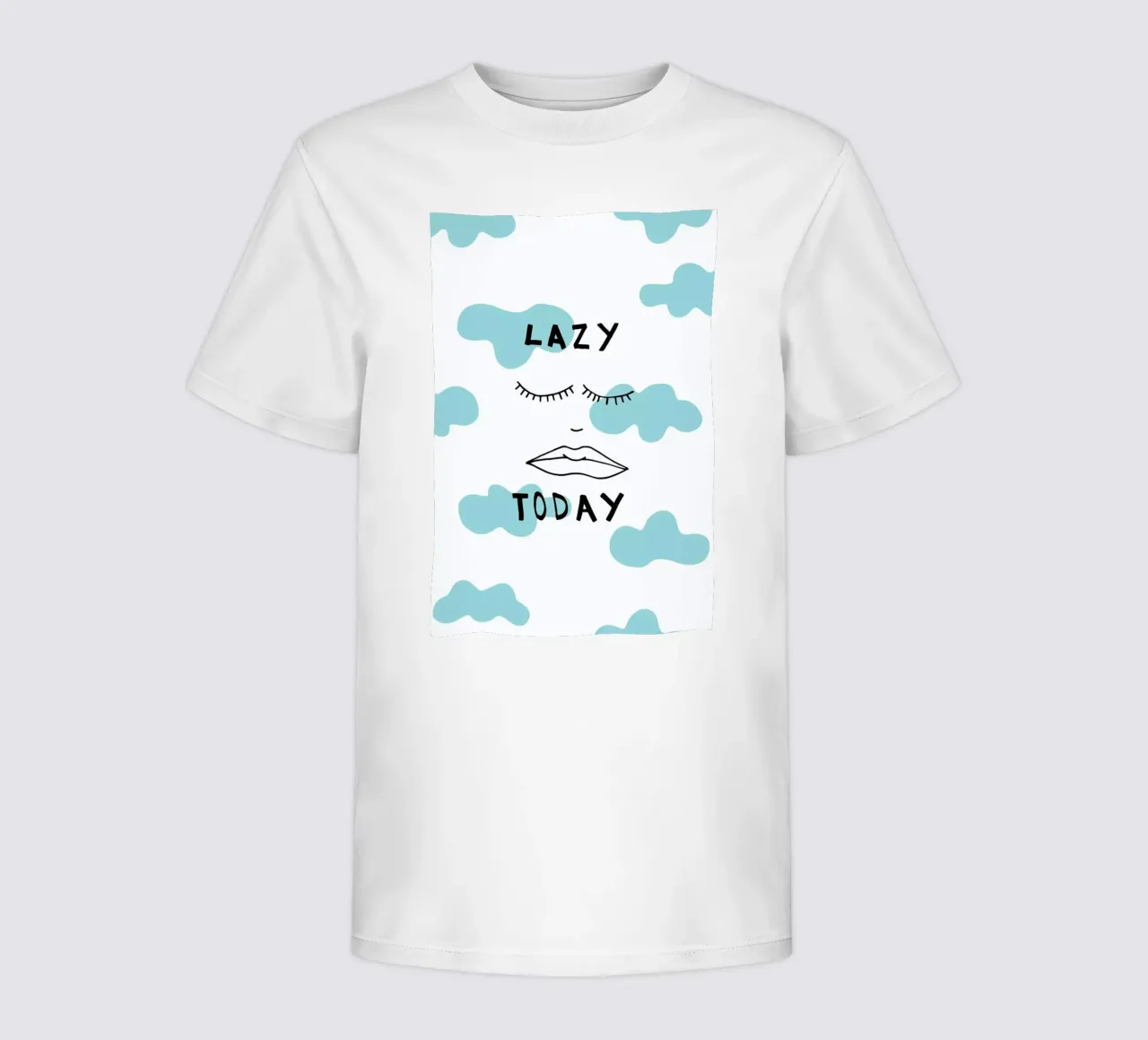 Lazy Today Clouds Kinder T-Shirt von Vasare Nar