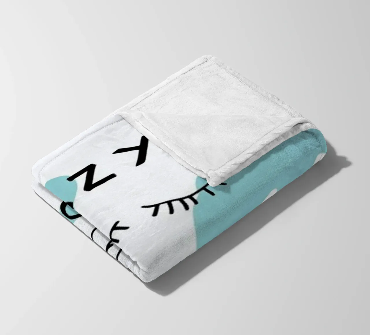 Lazy Today Clouds fleece blanket by Vasare Nar