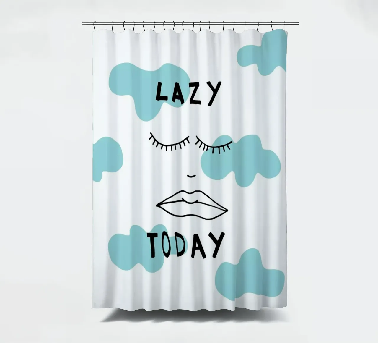 Lazy Today Clouds Duschvorhang von Vasare Nar