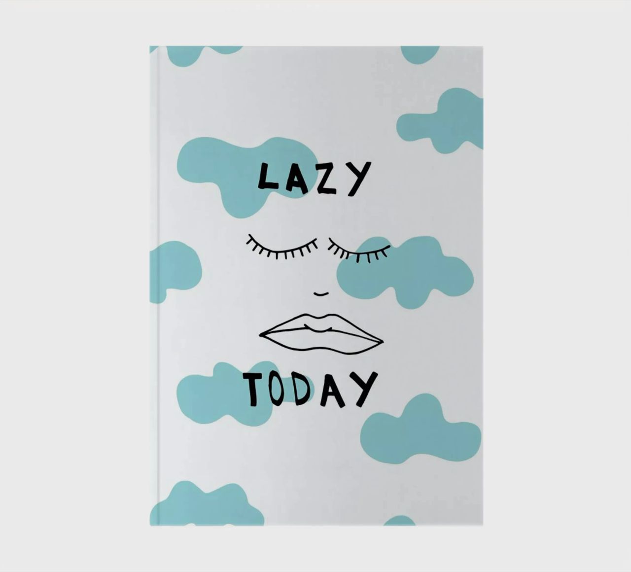 Lazy Today Clouds notebook by Vasare Nar