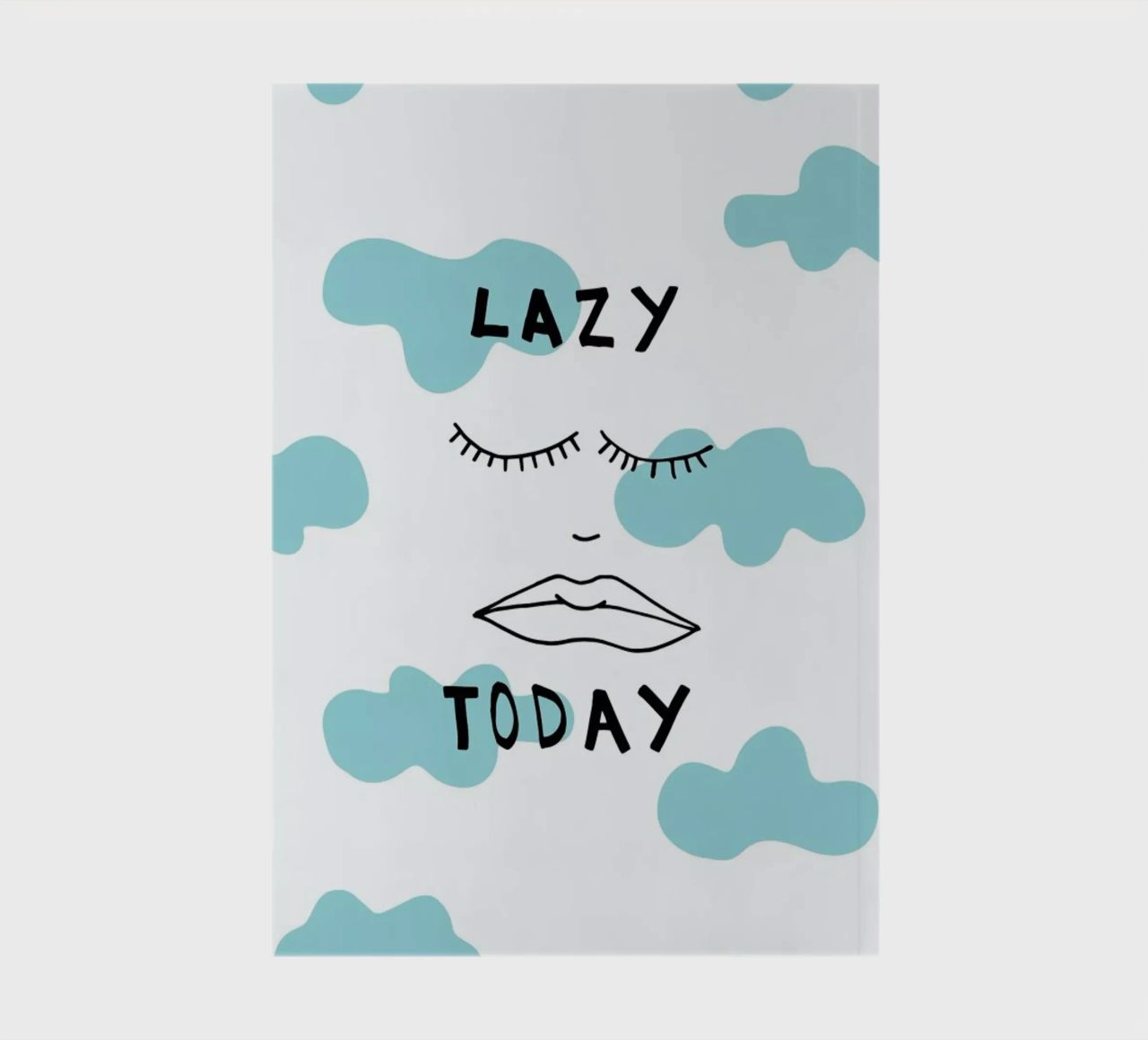 Lazy Today Clouds notebook by Vasare Nar