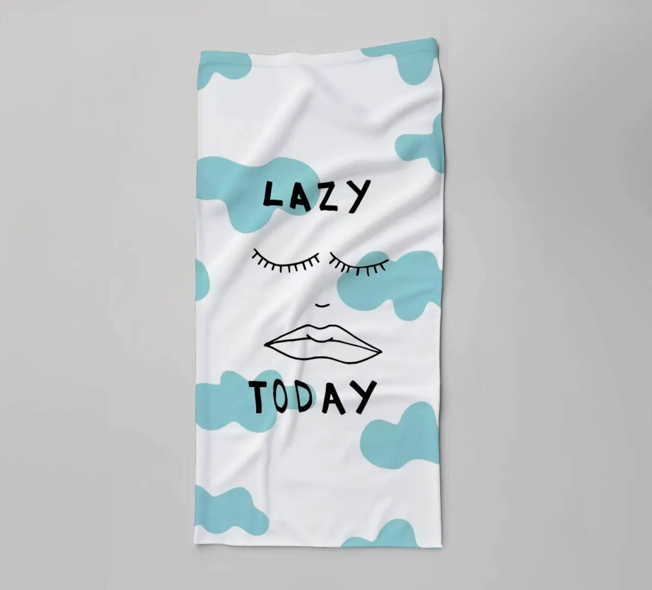 Lazy Today Clouds serviette de bain de Vasare Nar